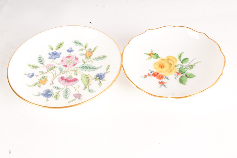 Porcelain Plates Featuring Meissen and More
