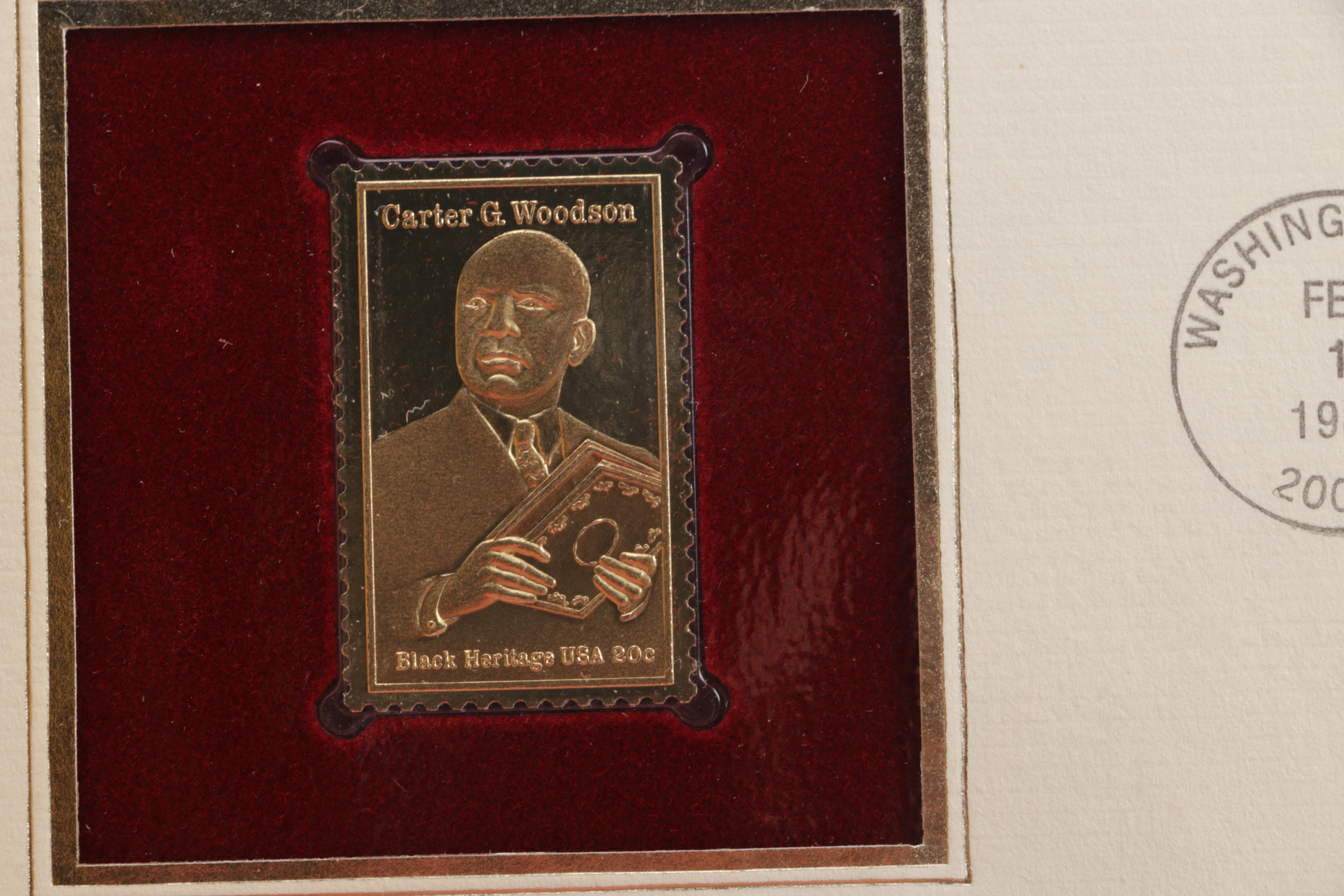 22K Gold Replicas of United States Postage Stamps