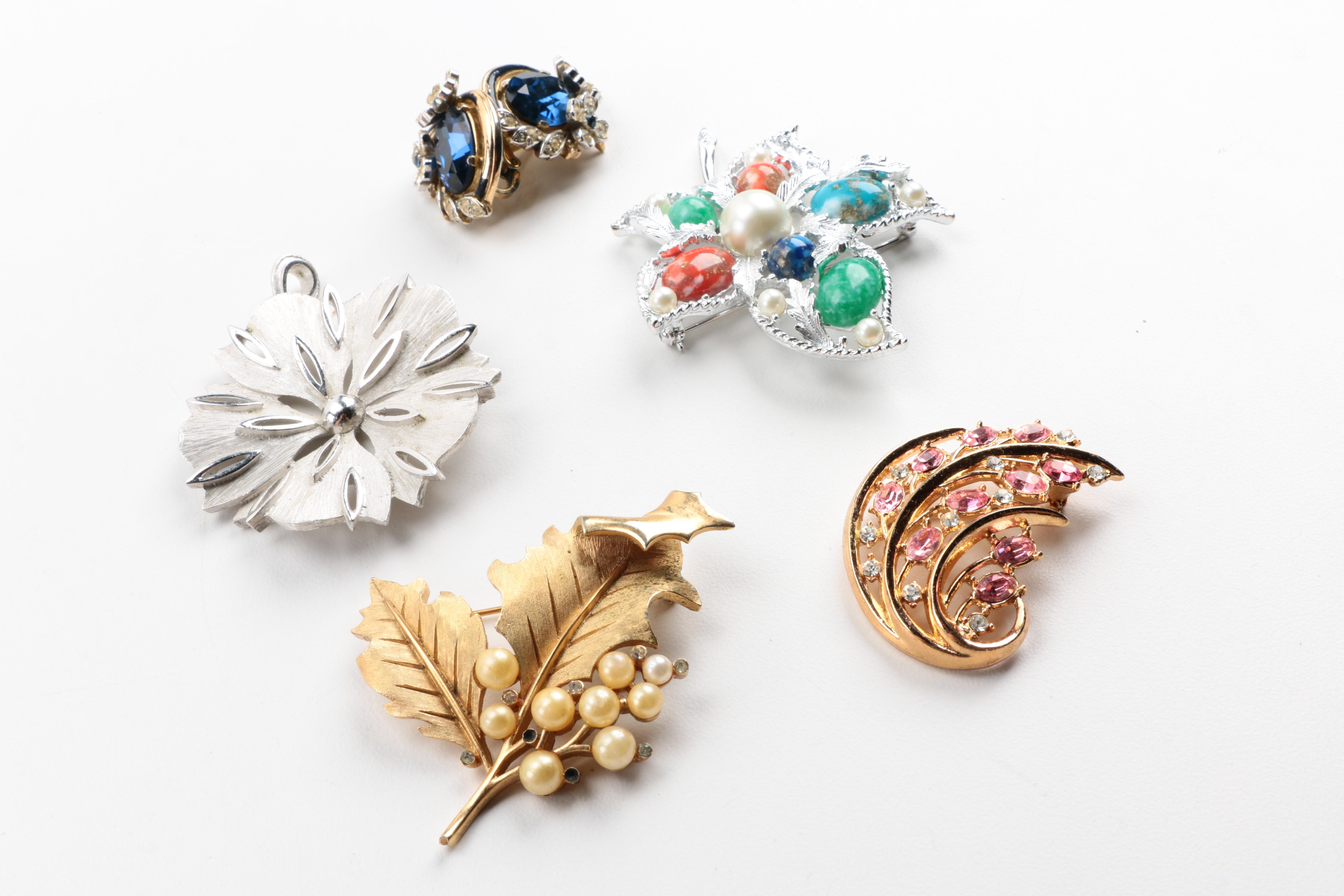 Generous Assortment of Vintage Costume Jewelry Featuring Trifari