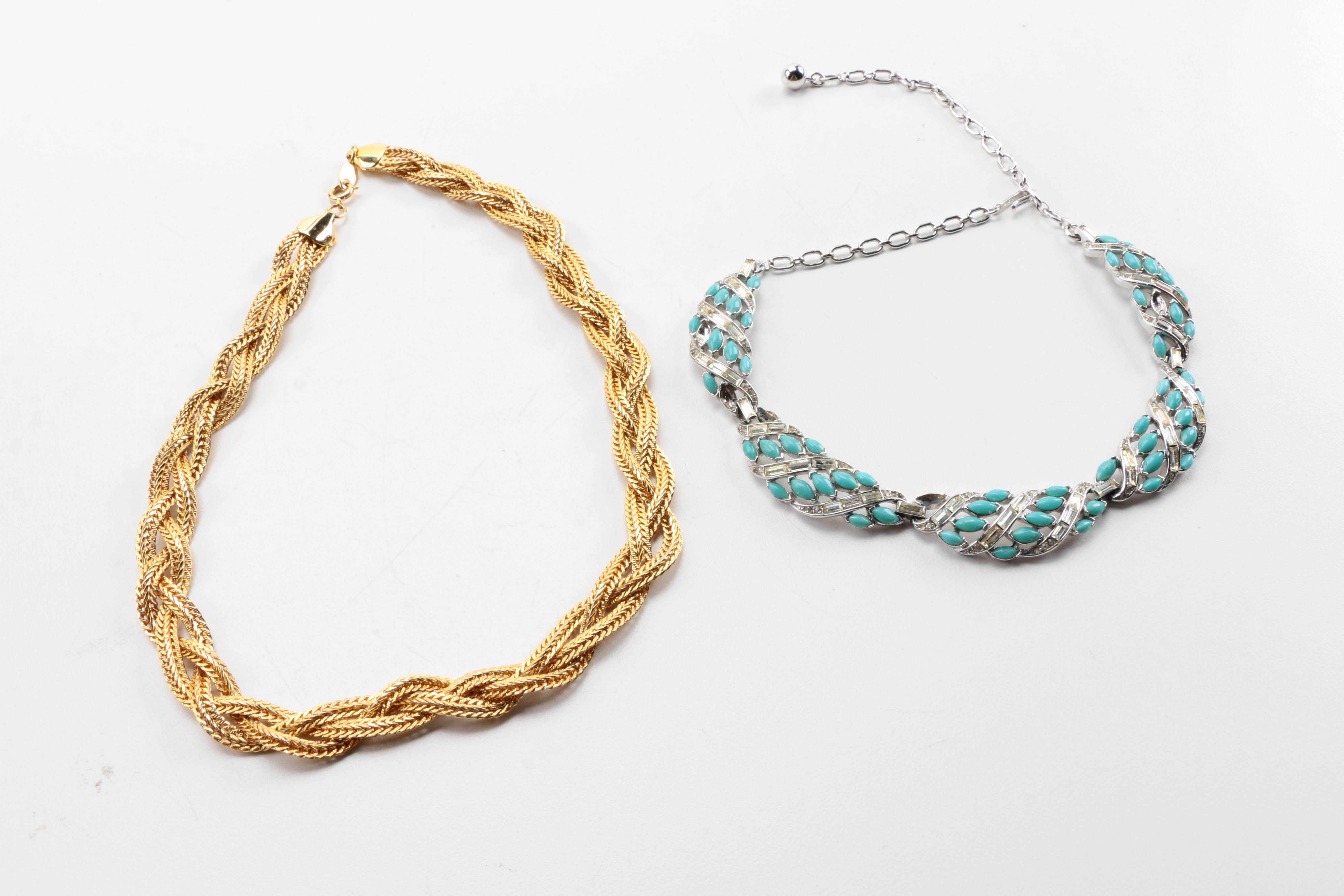 Generous Assortment of Vintage Costume Jewelry Featuring Trifari