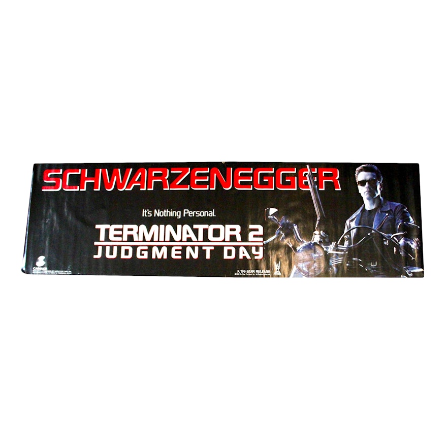 "Terminator 2 : Judgement Day" Vinyl Movie Banner
