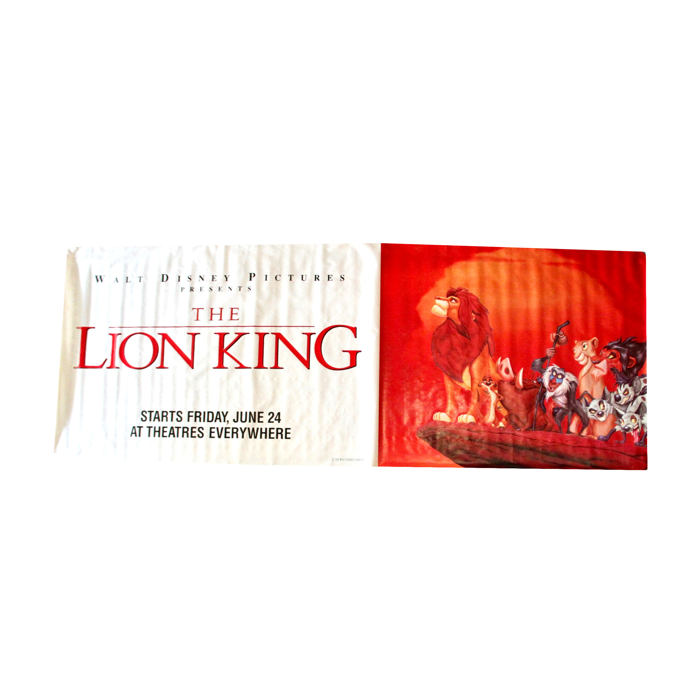 Disney's "The Lion King" Vinyl Movie Banner