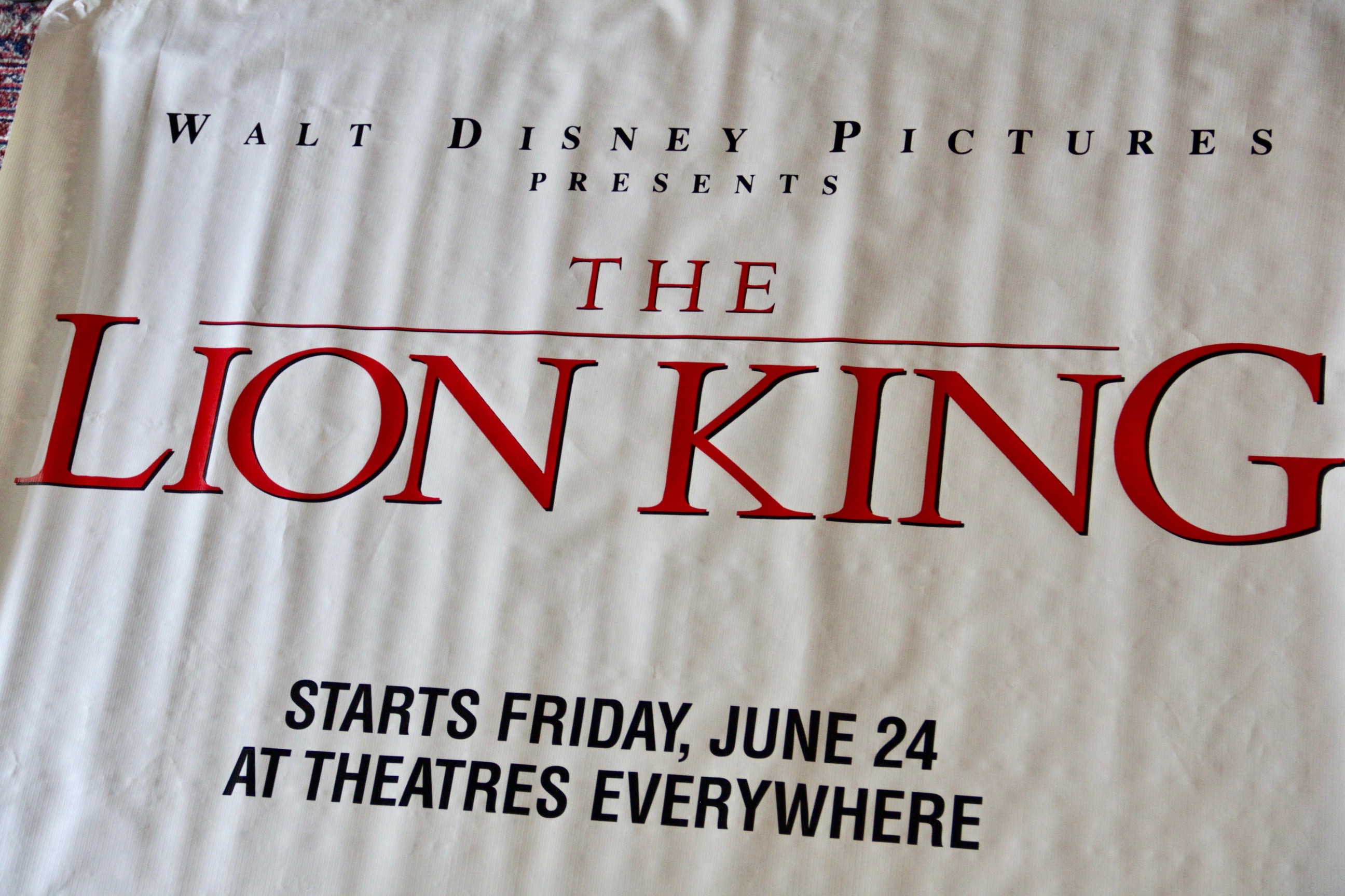 Disney's "The Lion King" Vinyl Movie Banner