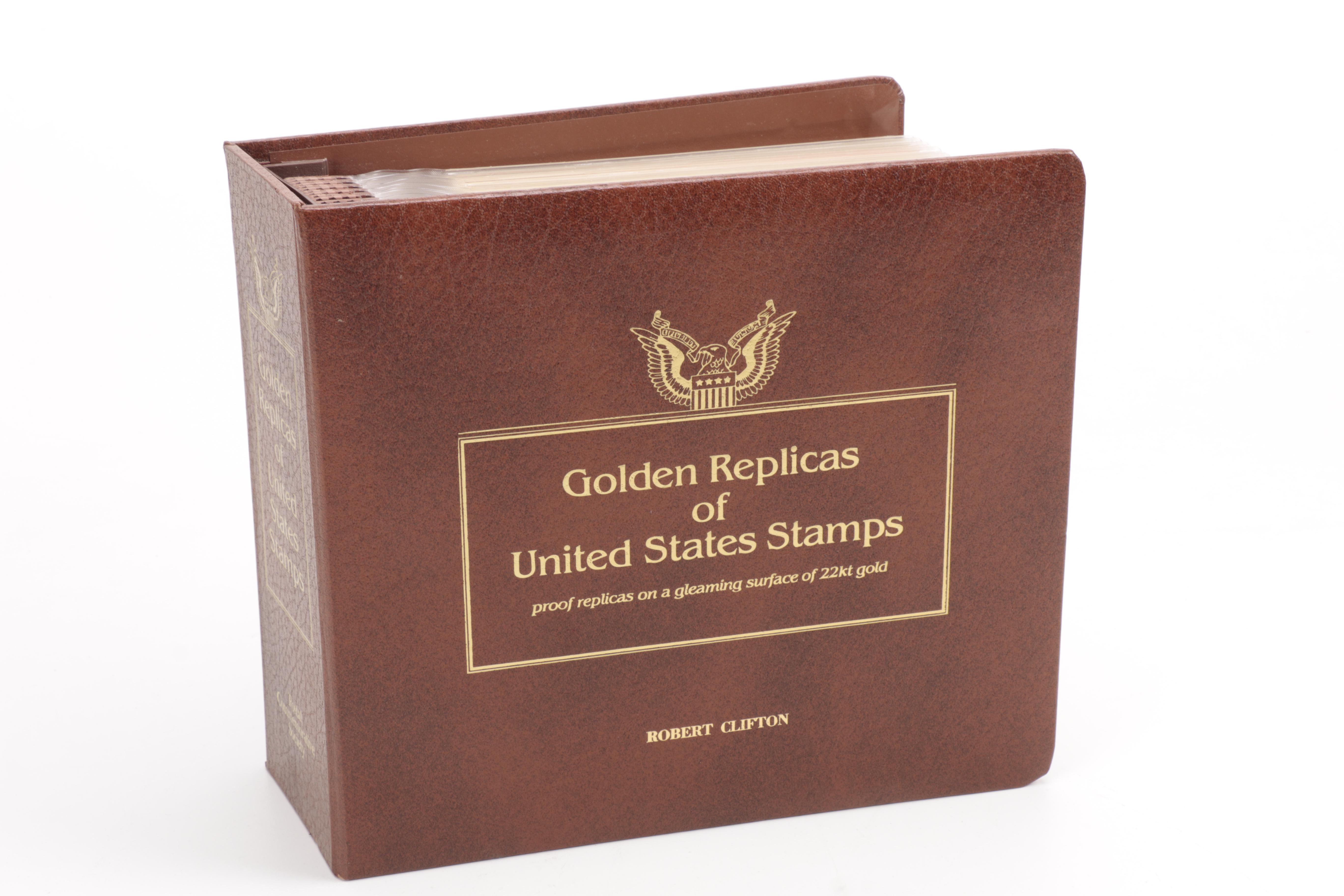 22K Gold Replicas of United States Postage Stamps