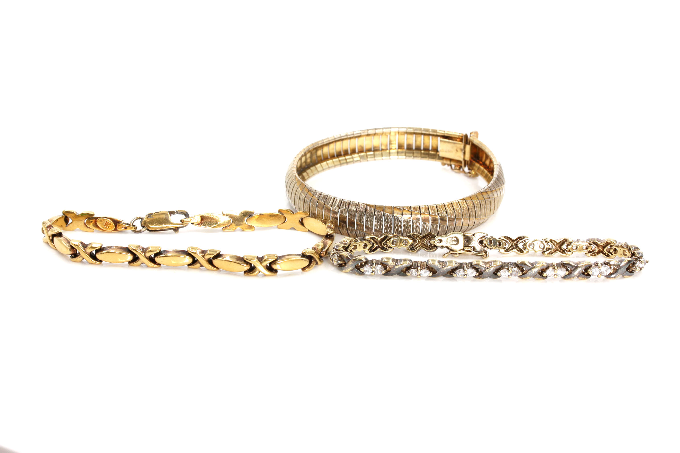 Gold Plated Sterling Silver Bracelets