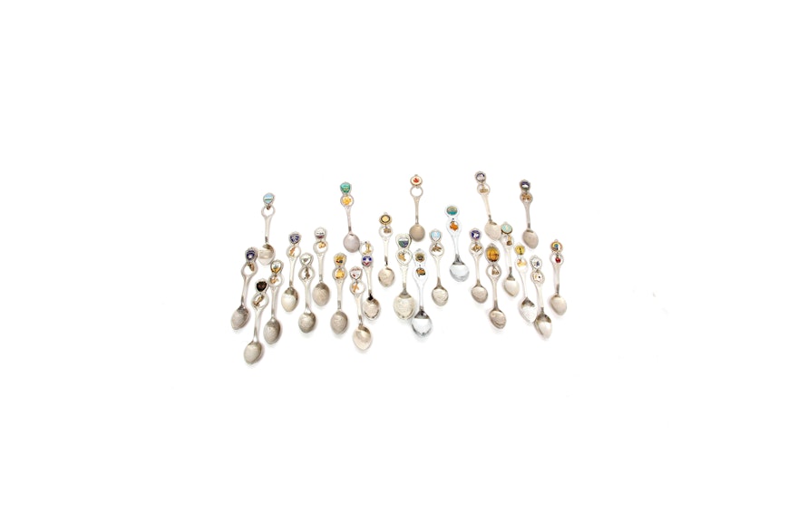 Large Collection of U.S. Souvenir Spoons