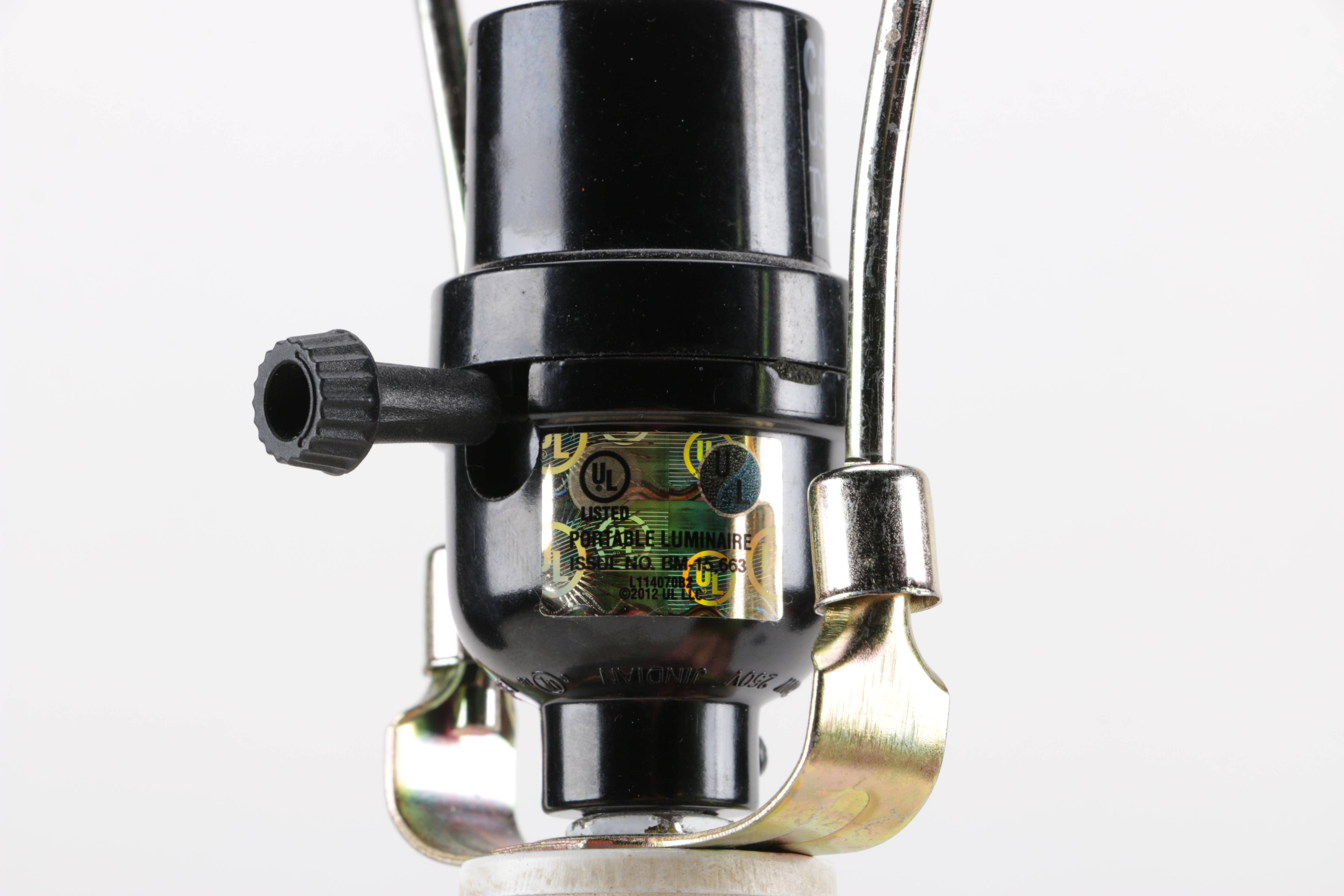 Pair of Wooden Table Lamps