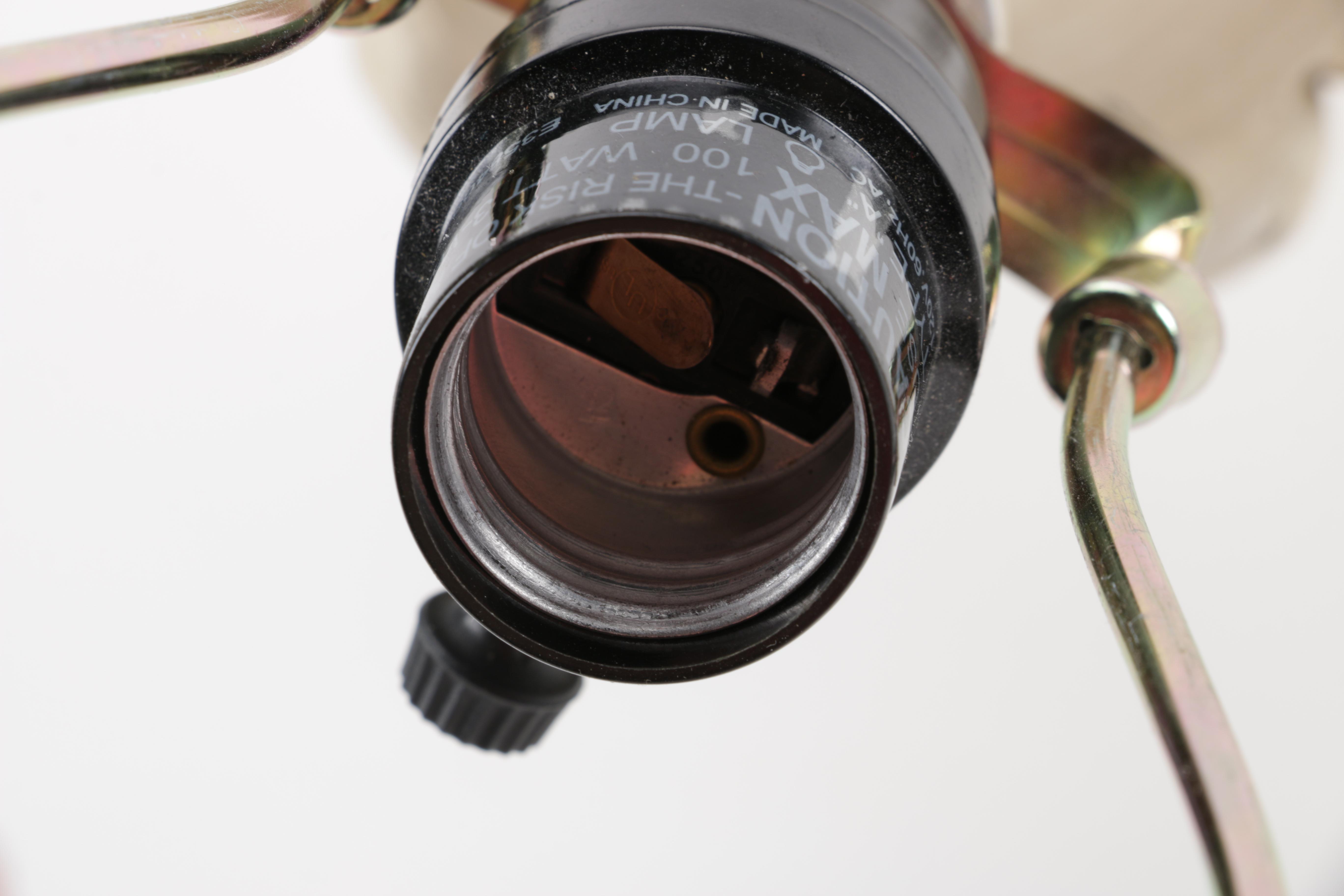 Pair of Wooden Table Lamps