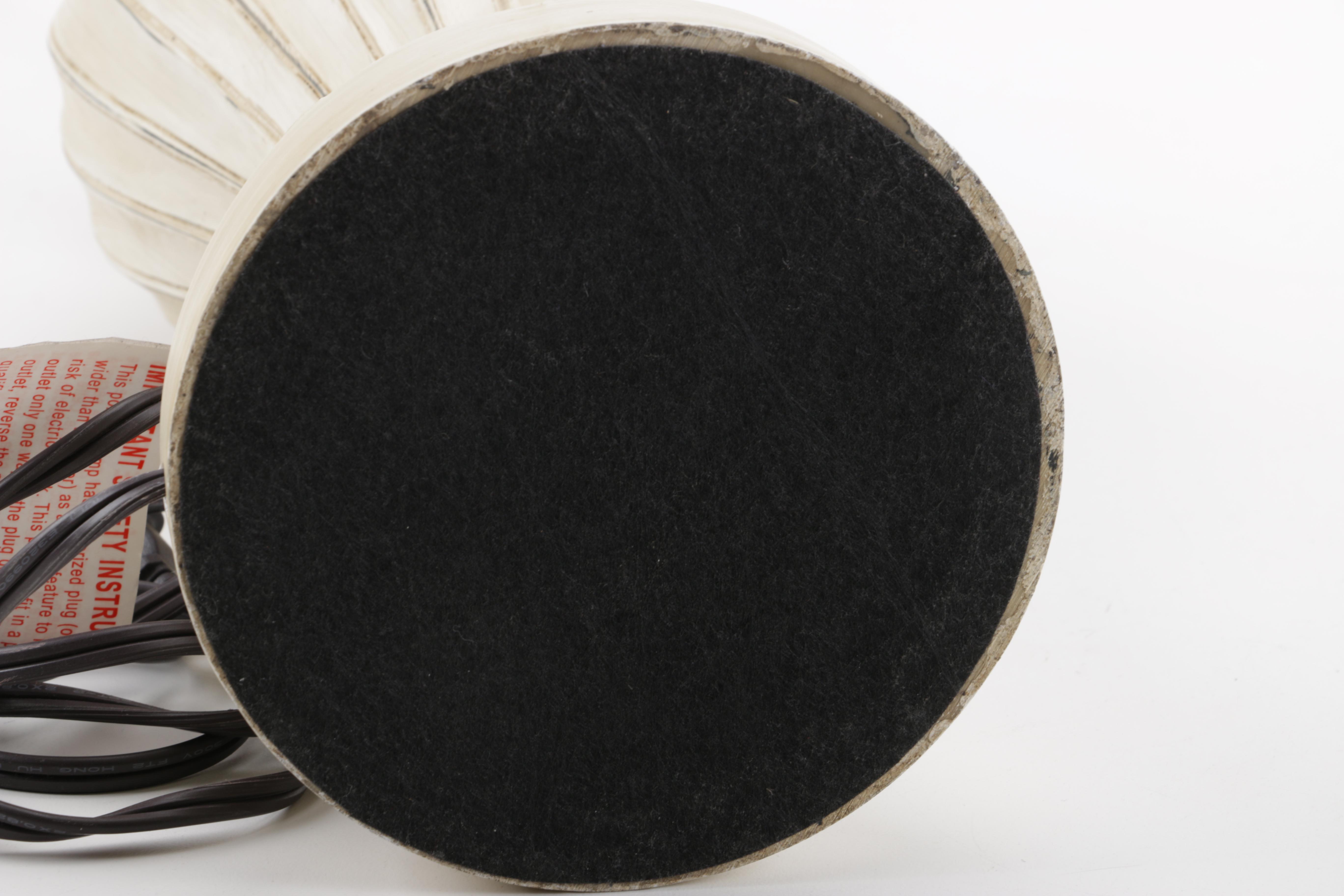 Pair of Wooden Table Lamps