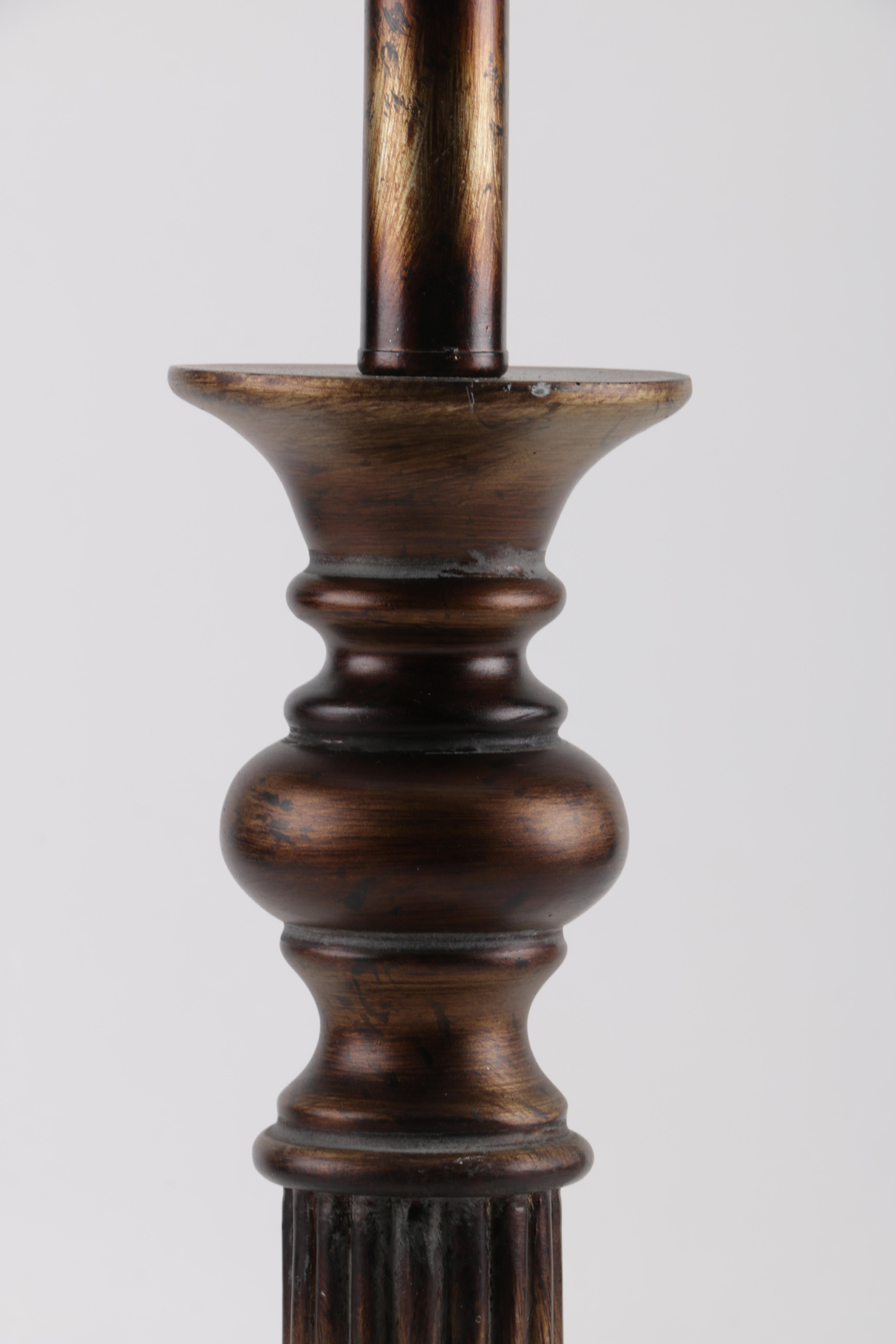 Pair of Wooden Table Lamps