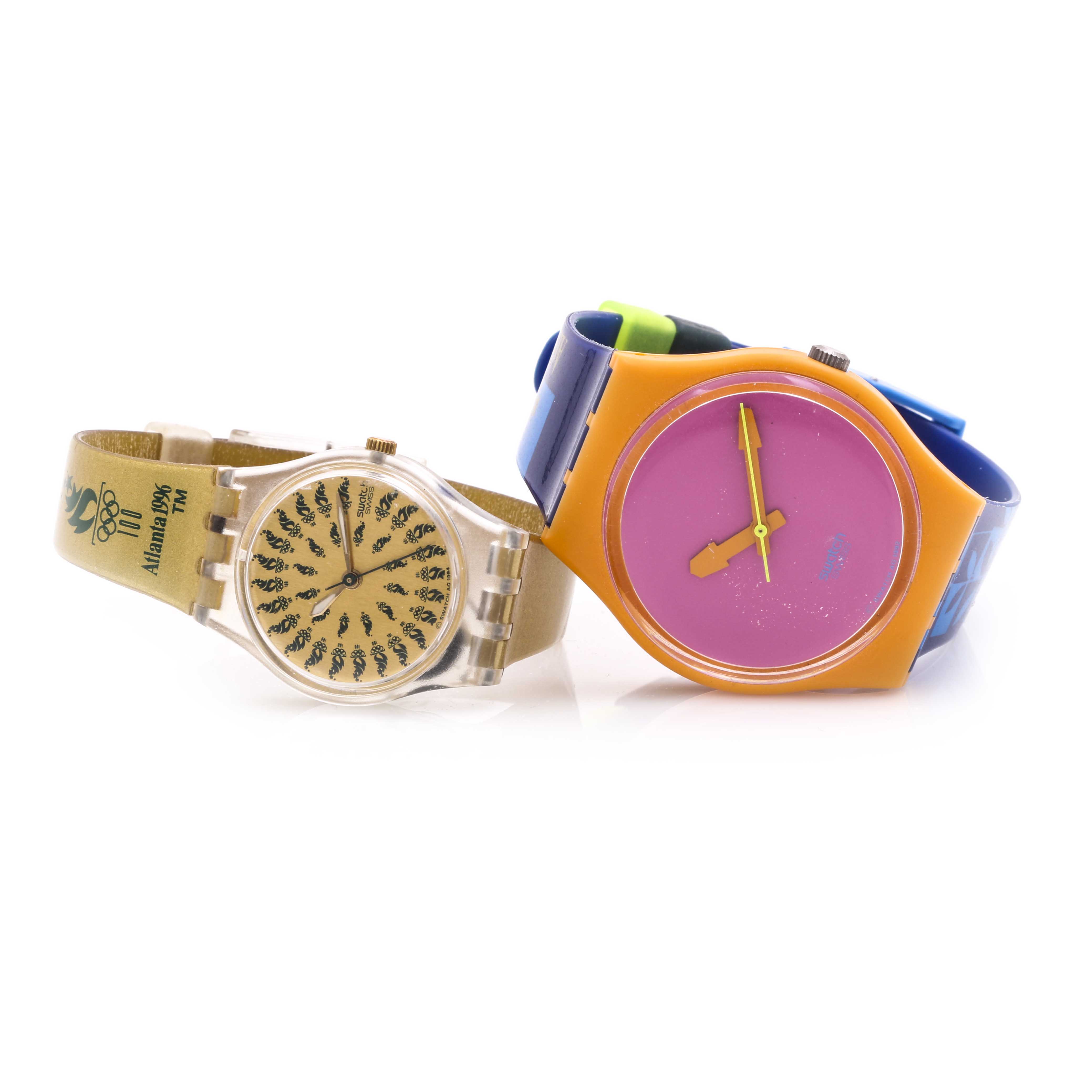 Olympic Torches and Swatch Swiss Plastic Watches