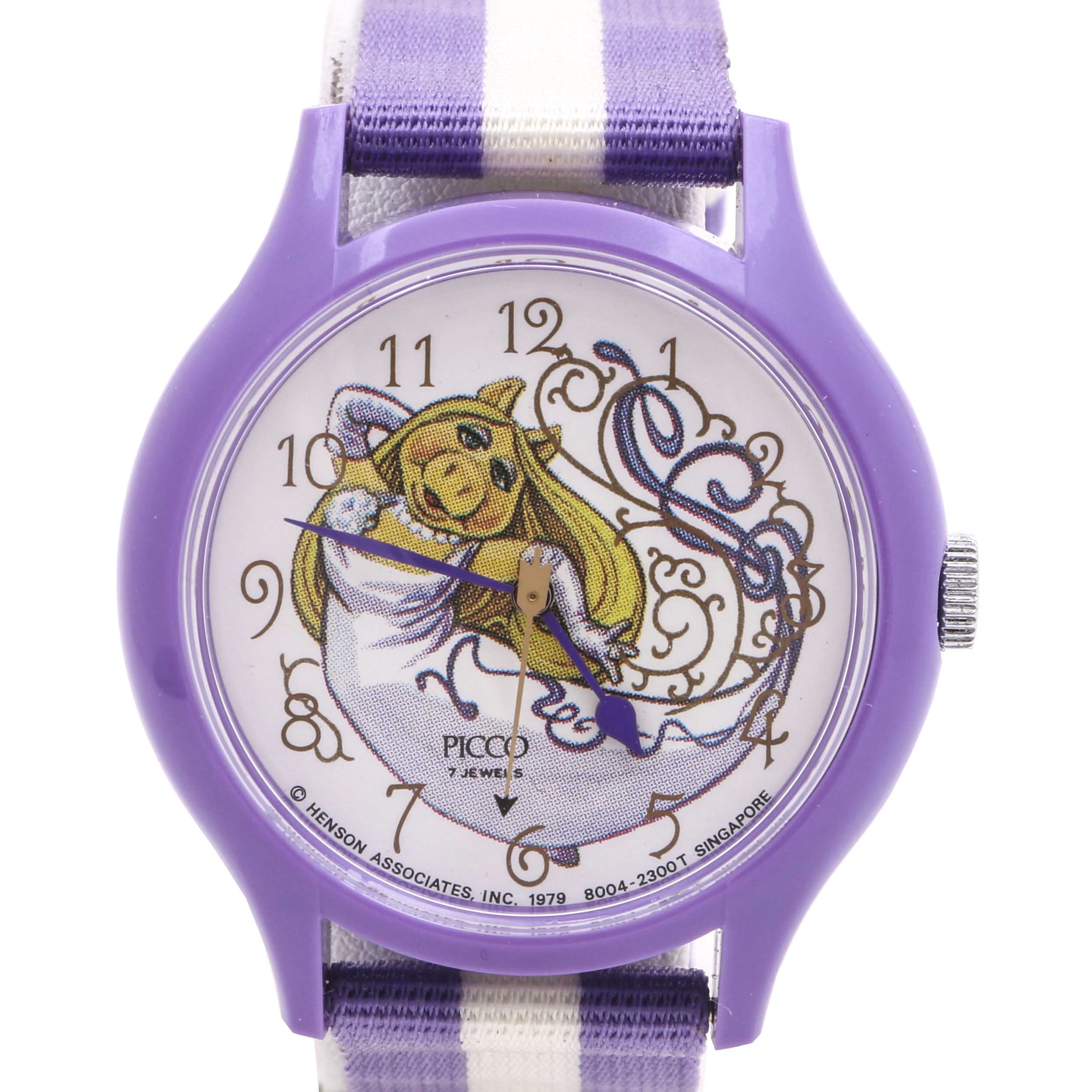 Miss Piggy Wedding Dress Plastic Watch