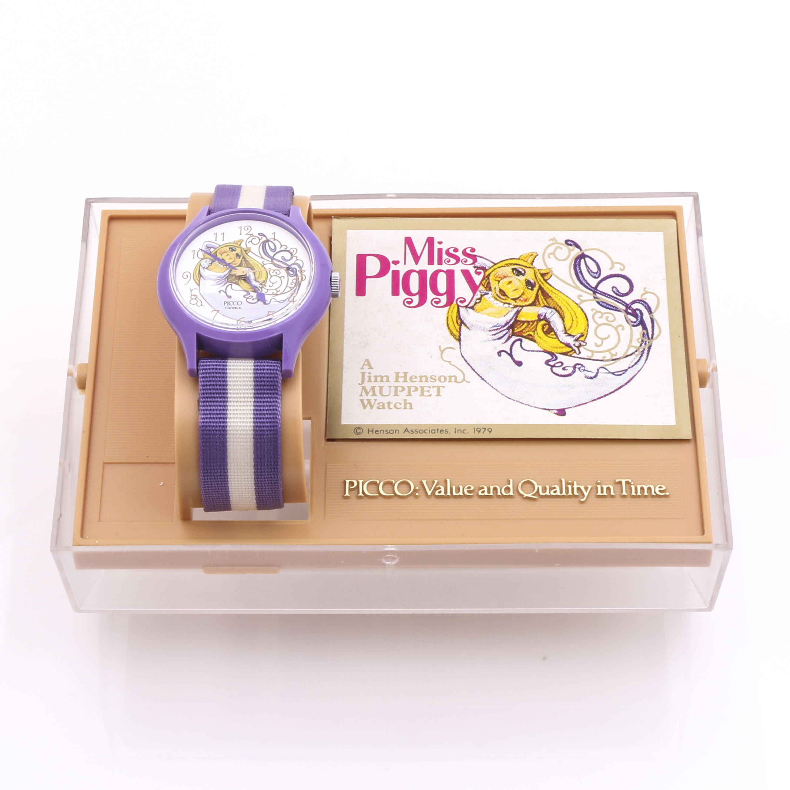 Miss Piggy Wedding Dress Plastic Watch