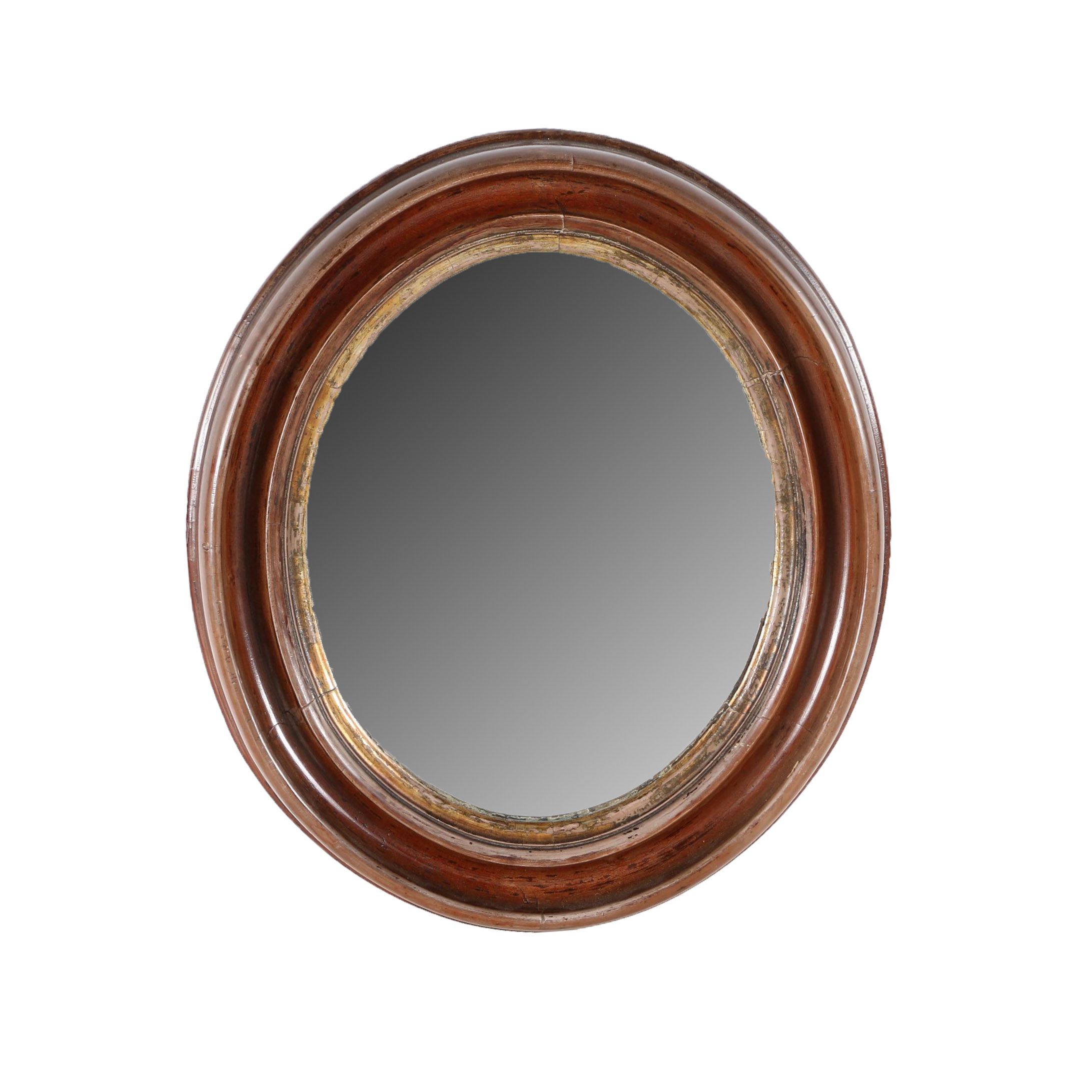 Antique Oval Wall Mirror