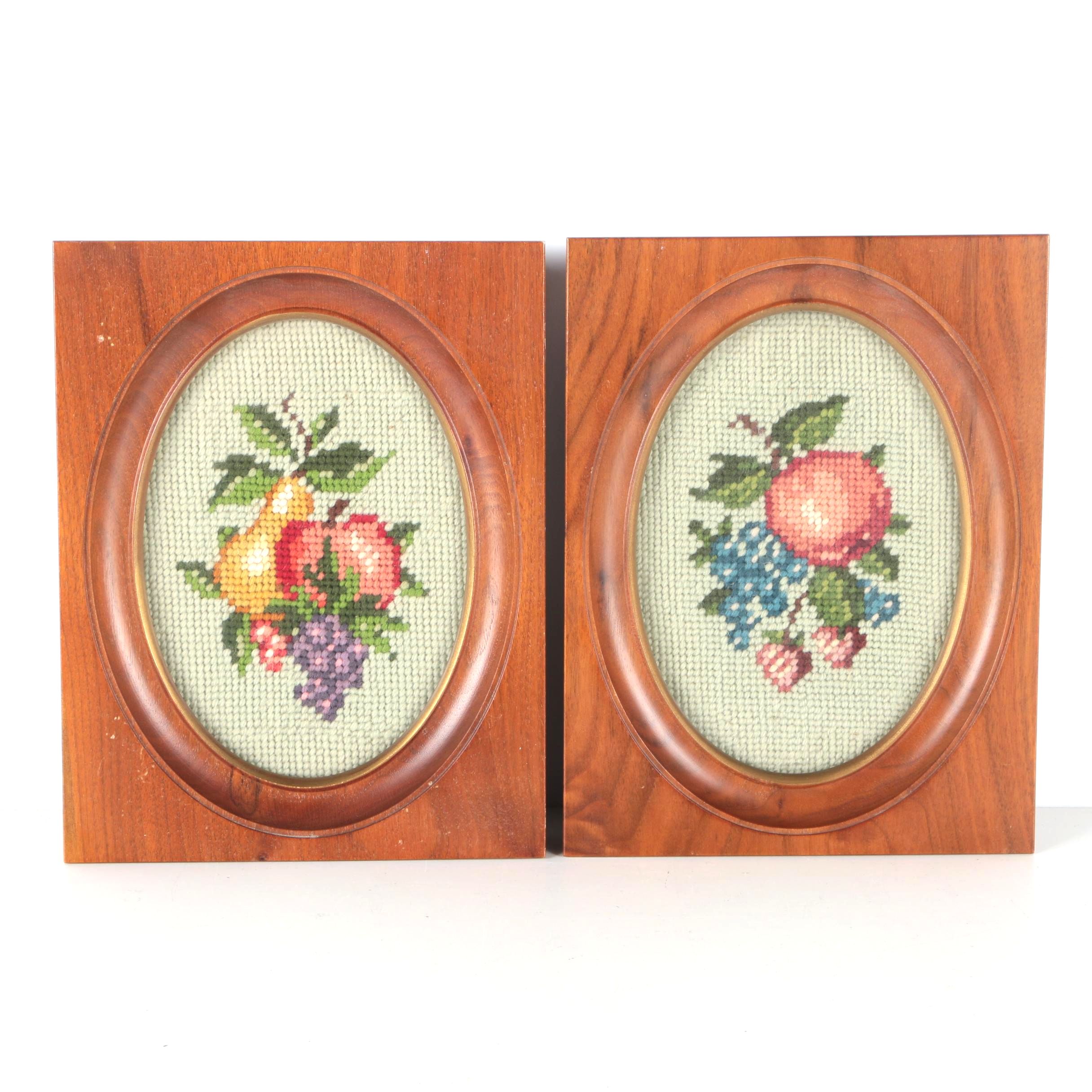 Framed Vintage Cross Stitch Pieces