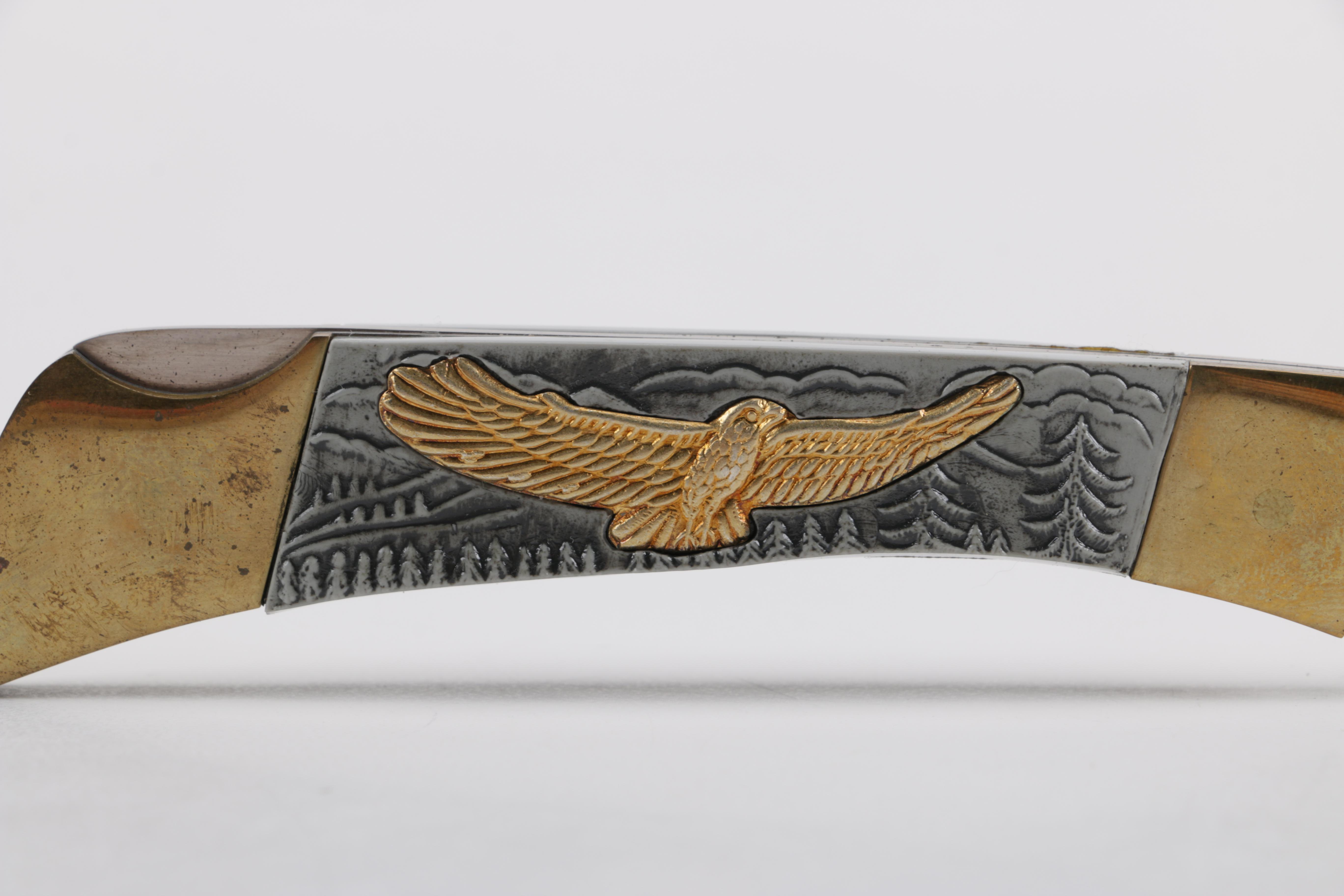 Folding Knife With Eagle Handle