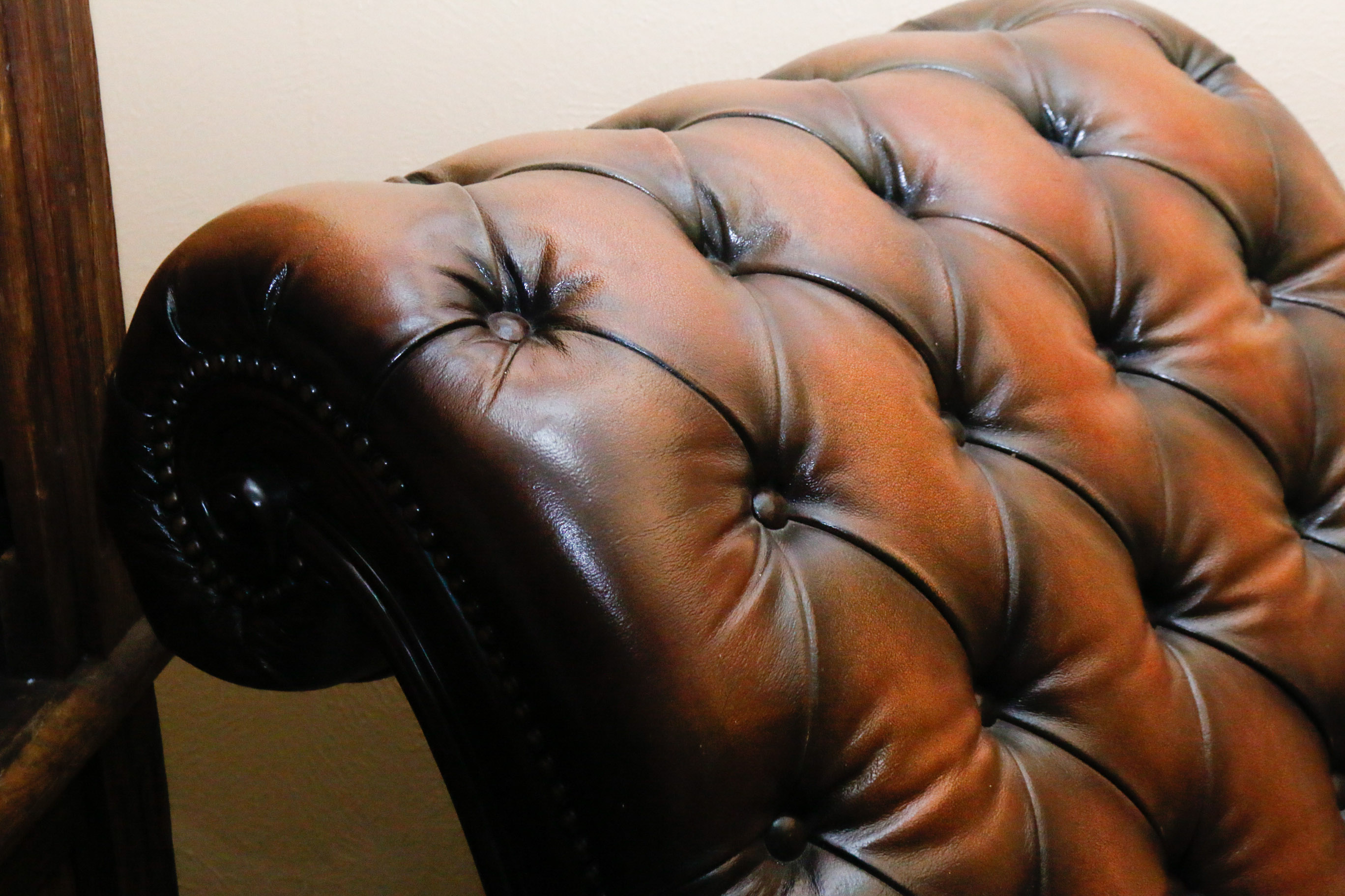 Leather Chaise Lounge by The Arrangement Western Interiors
