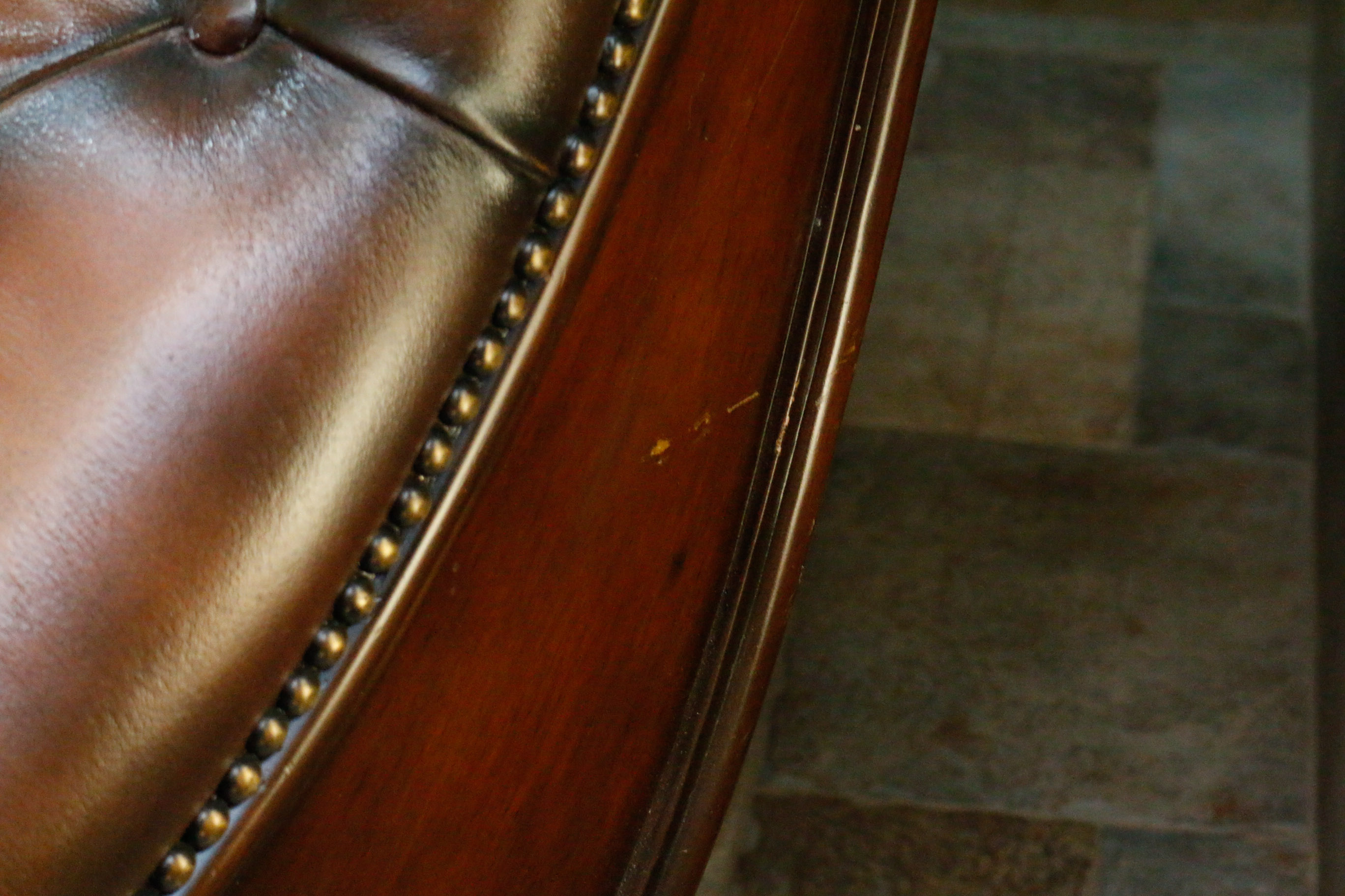 Leather Chaise Lounge by The Arrangement Western Interiors