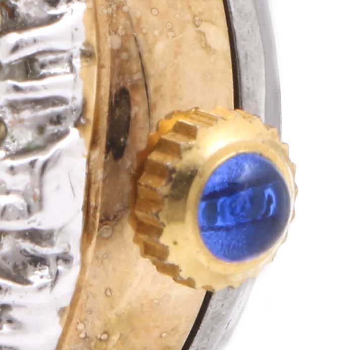 Dufonte Gold Tone and Stainless Steel Diamond Watch