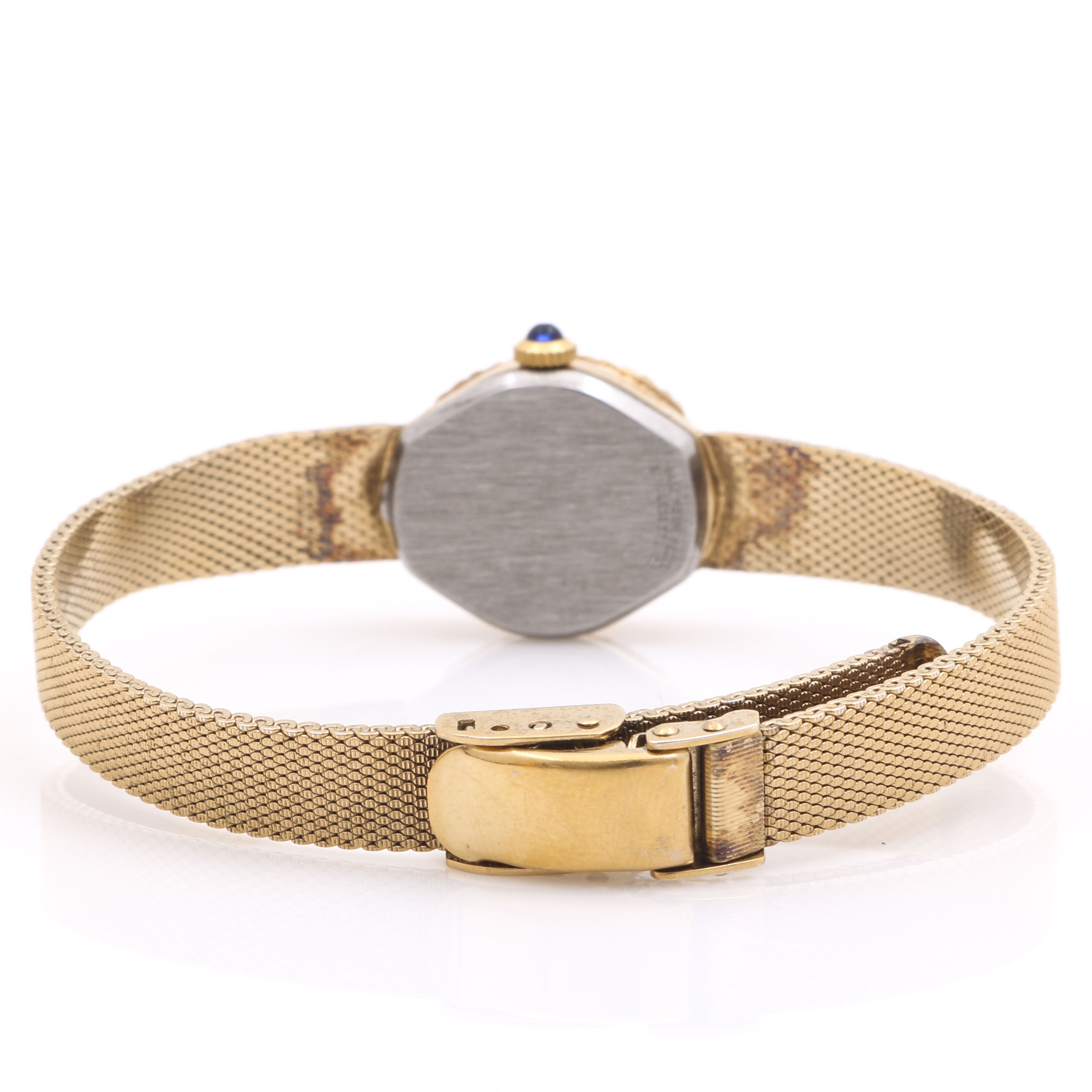 Dufonte Gold Tone and Stainless Steel Diamond Watch