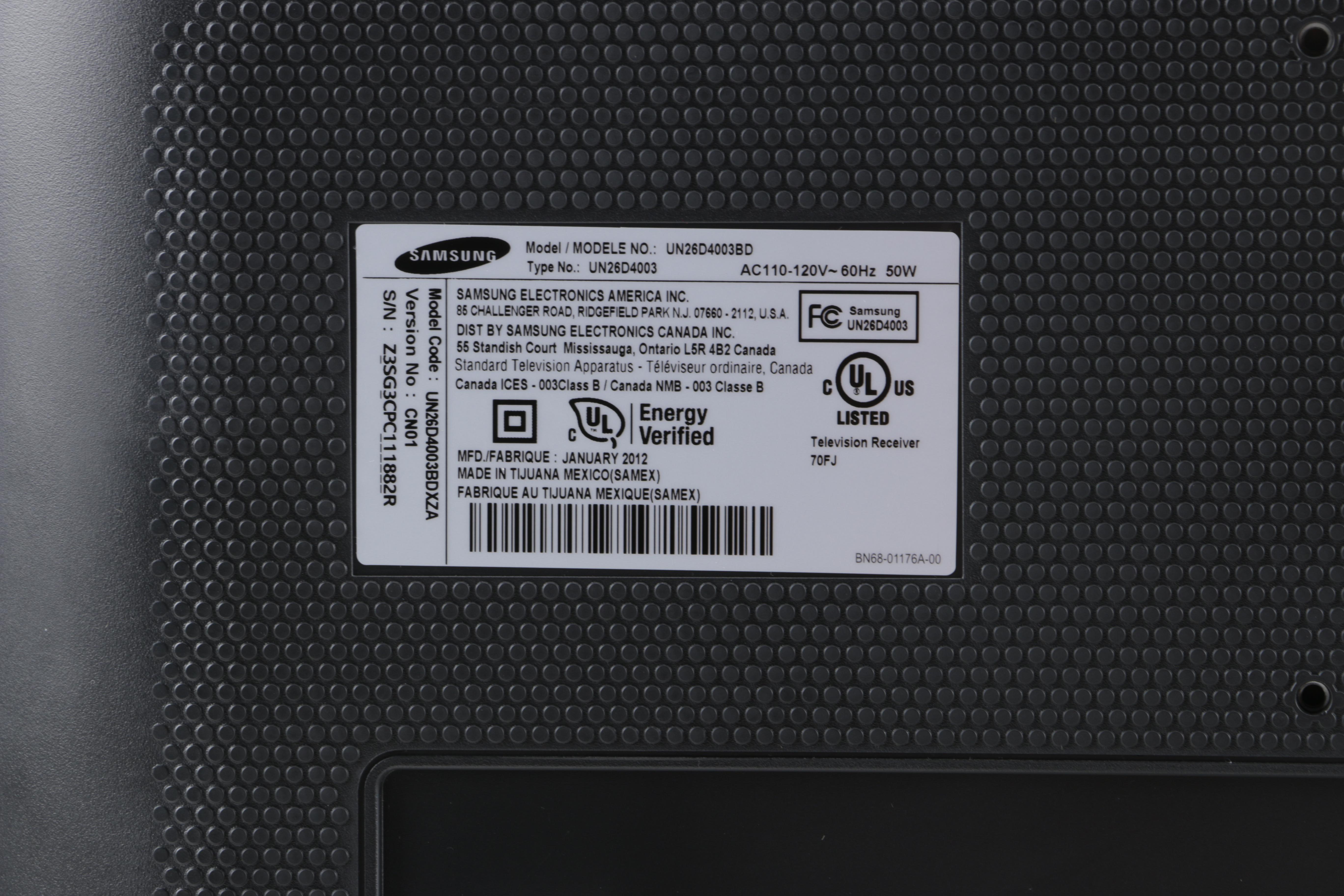 Samsung 26" LCD Flat Screen TV