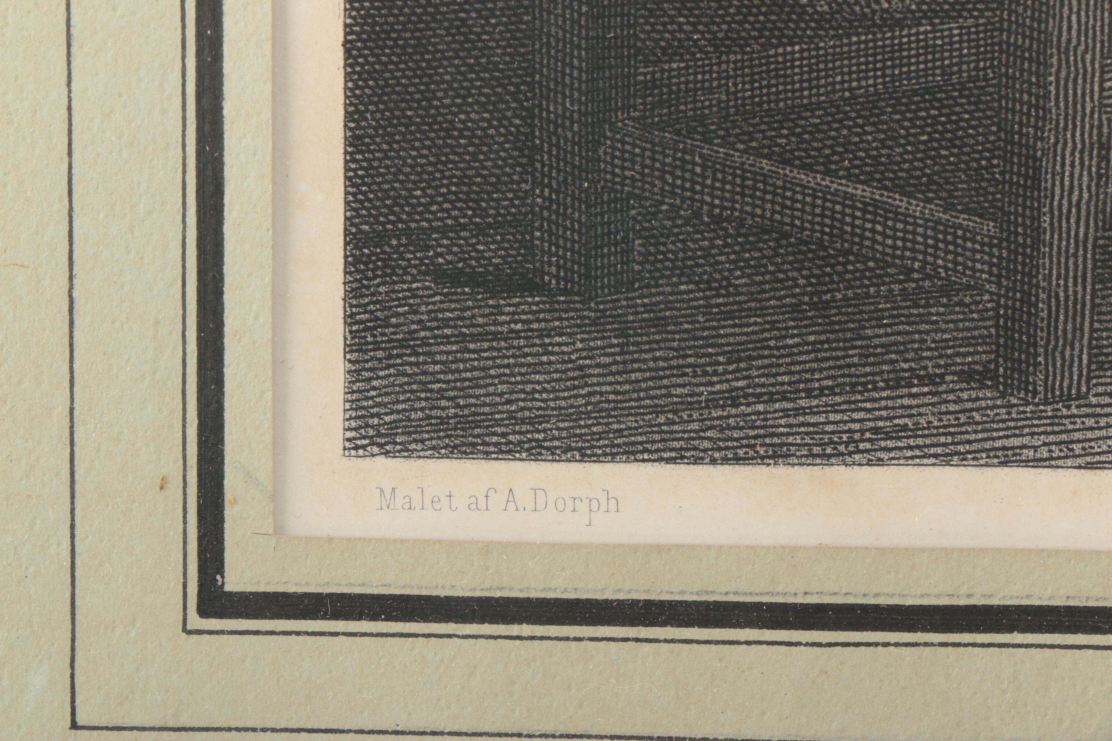 I. Ballin Engraving After Anton Dorph's "A Young Fisherwoman Waiting for Her Husband's Return From the Sea"