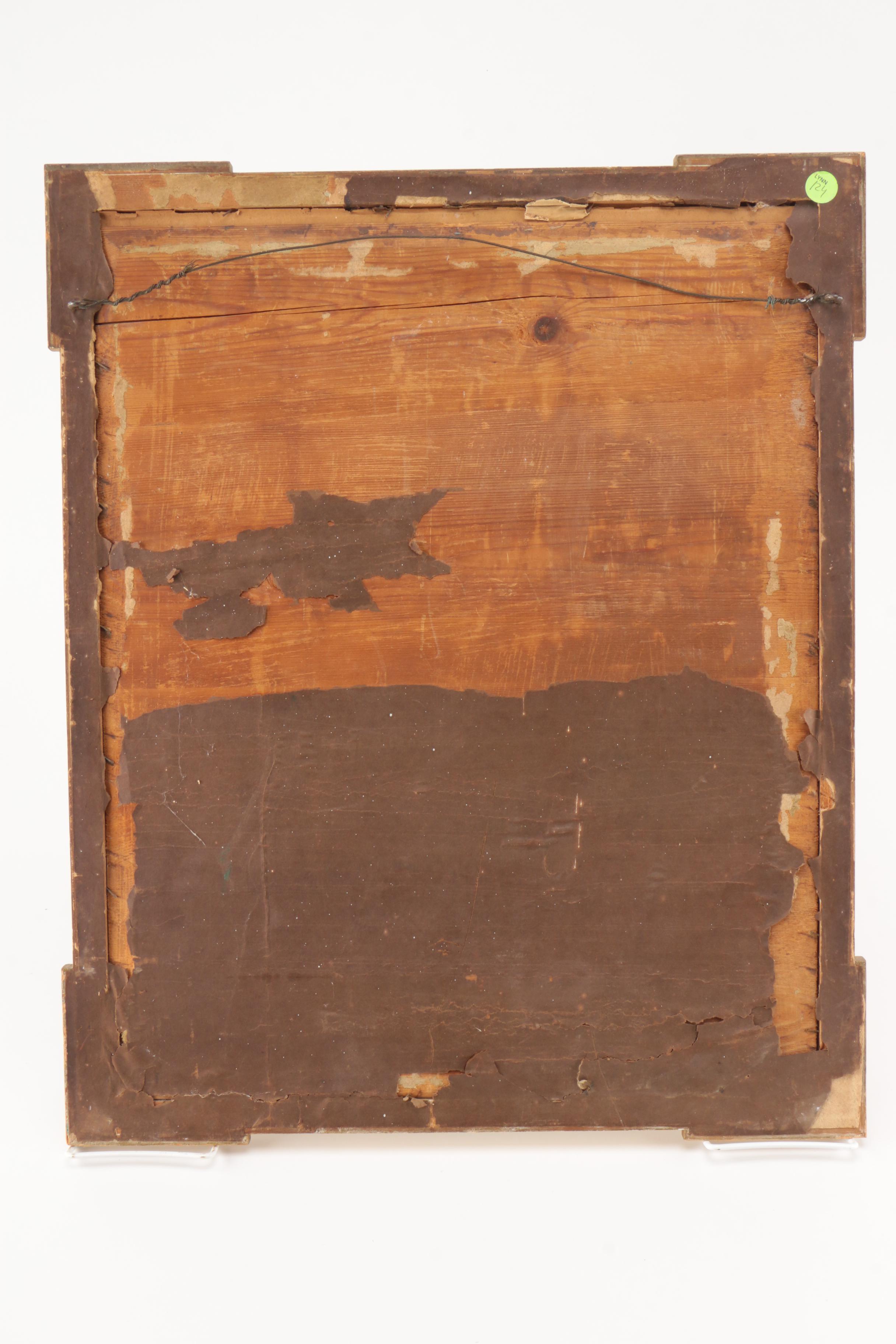 I. Ballin Engraving After Anton Dorph's "A Young Fisherwoman Waiting for Her Husband's Return From the Sea"