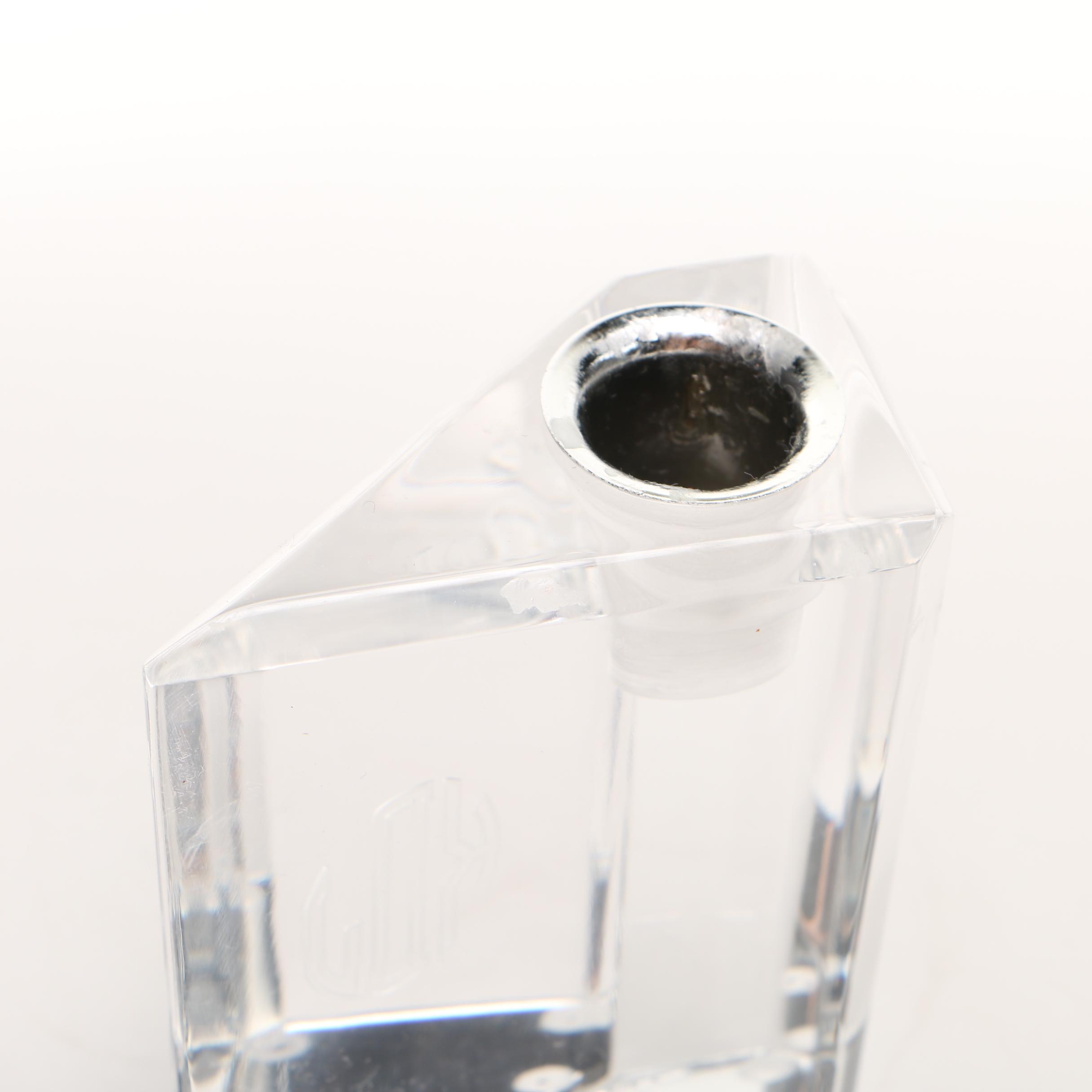 Modern Style Clear Acrylic Candle Holders