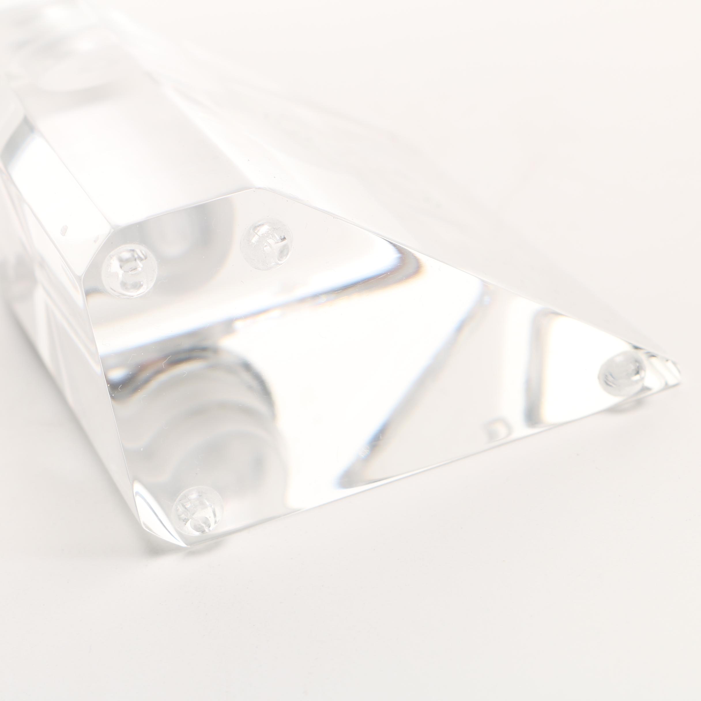 Modern Style Clear Acrylic Candle Holders