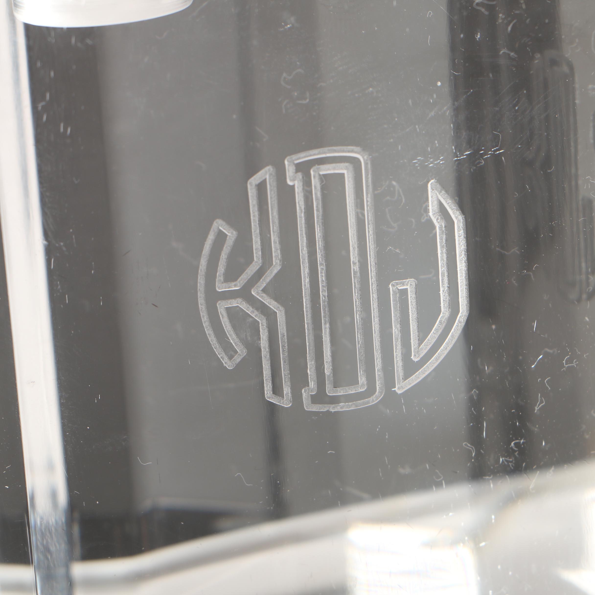 Modern Style Clear Acrylic Candle Holders