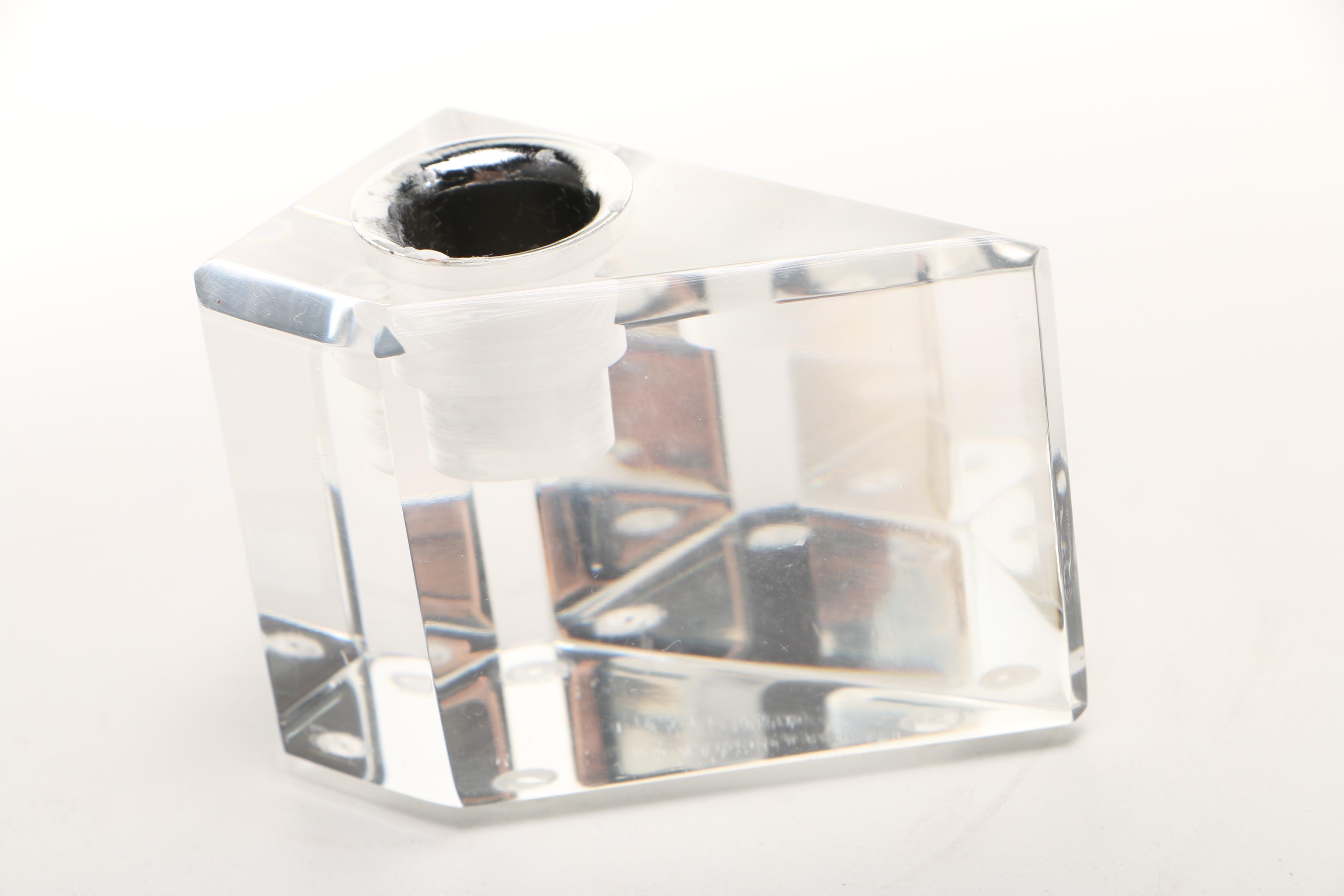 Modern Style Clear Acrylic Candle Holders