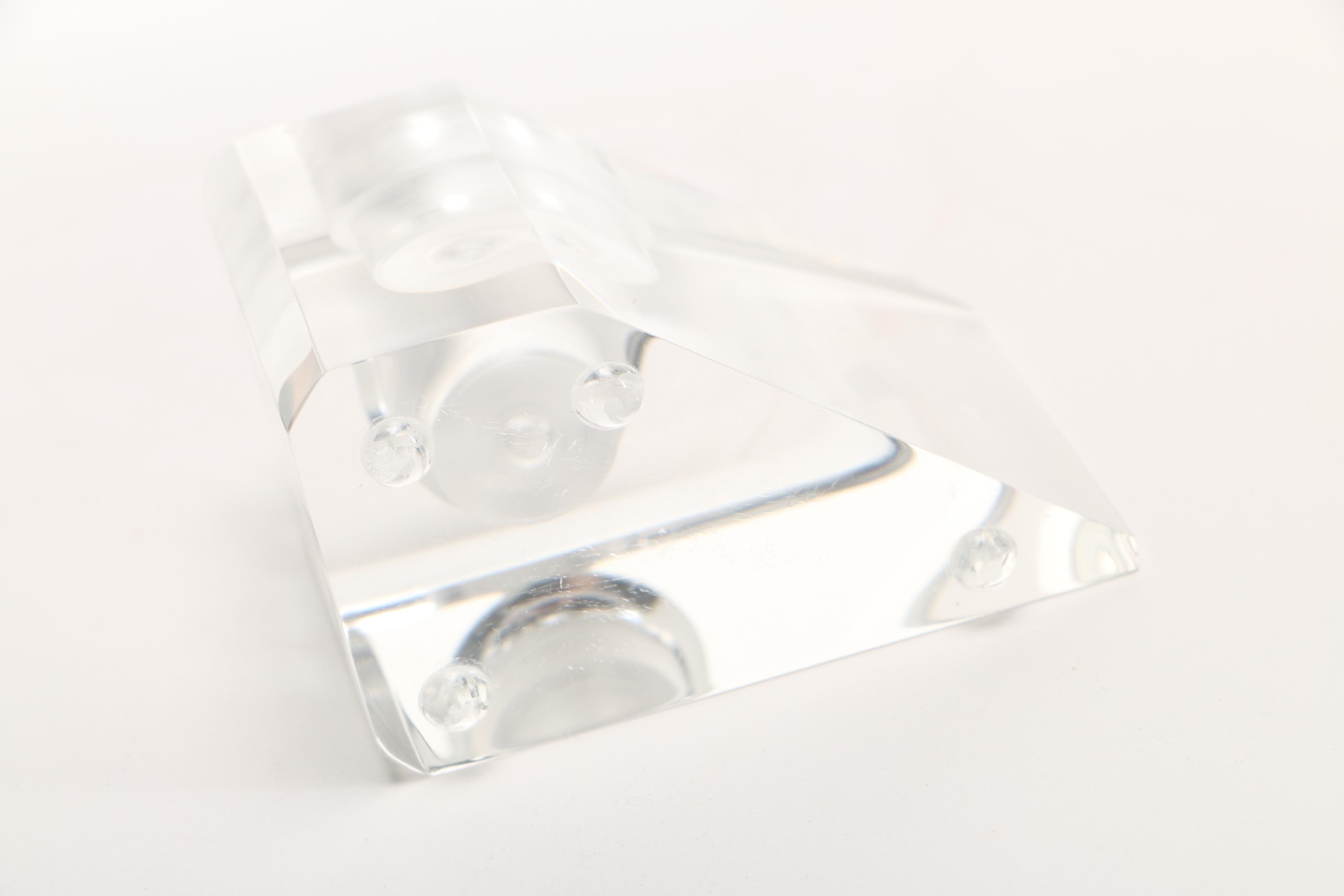 Modern Style Clear Acrylic Candle Holders