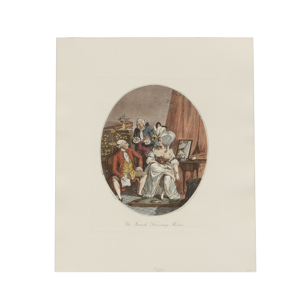 After Charles Ansell Engraving on Paper "French Dressing Room"
