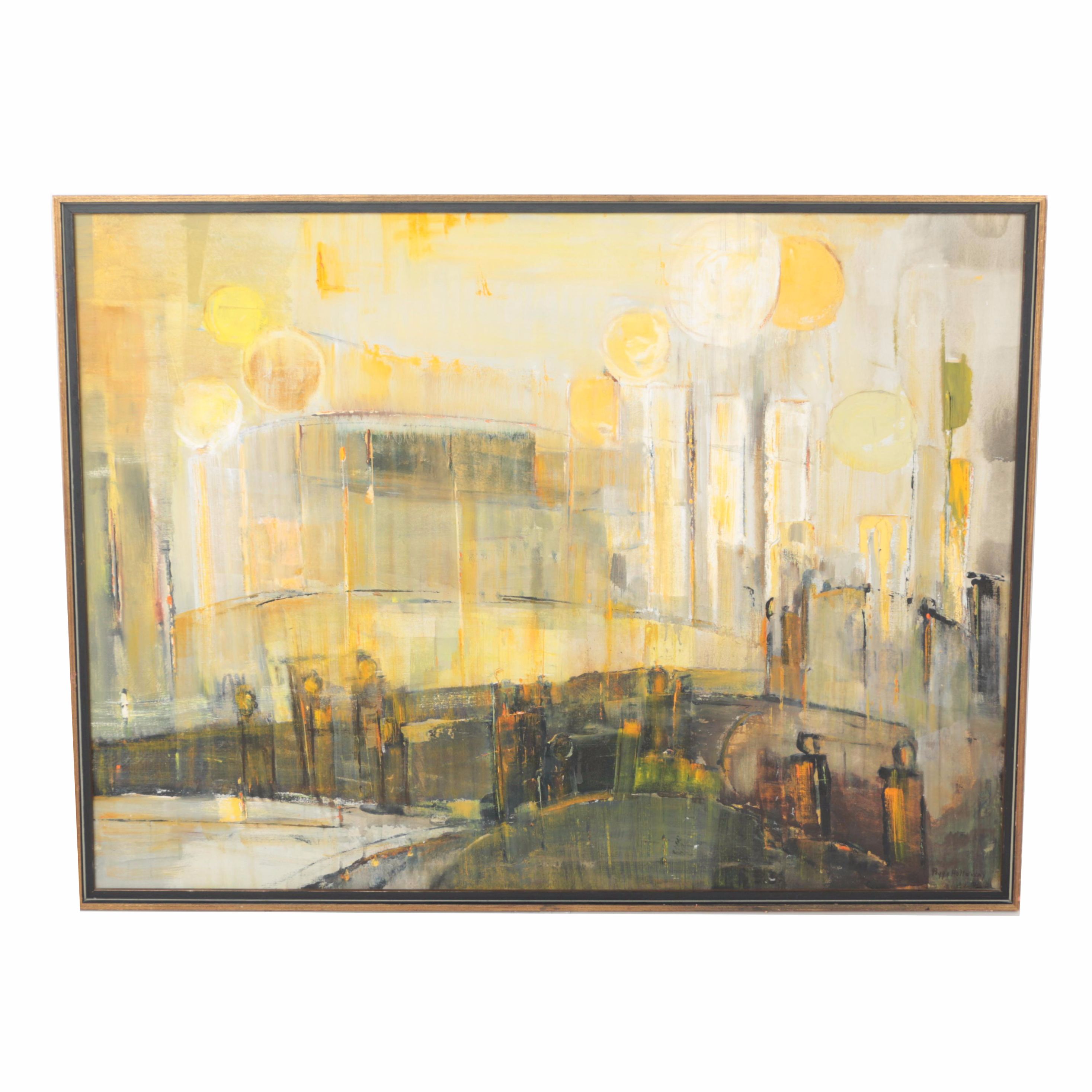 Peggy Holloway Oil Painting on Canvas "Gardens"