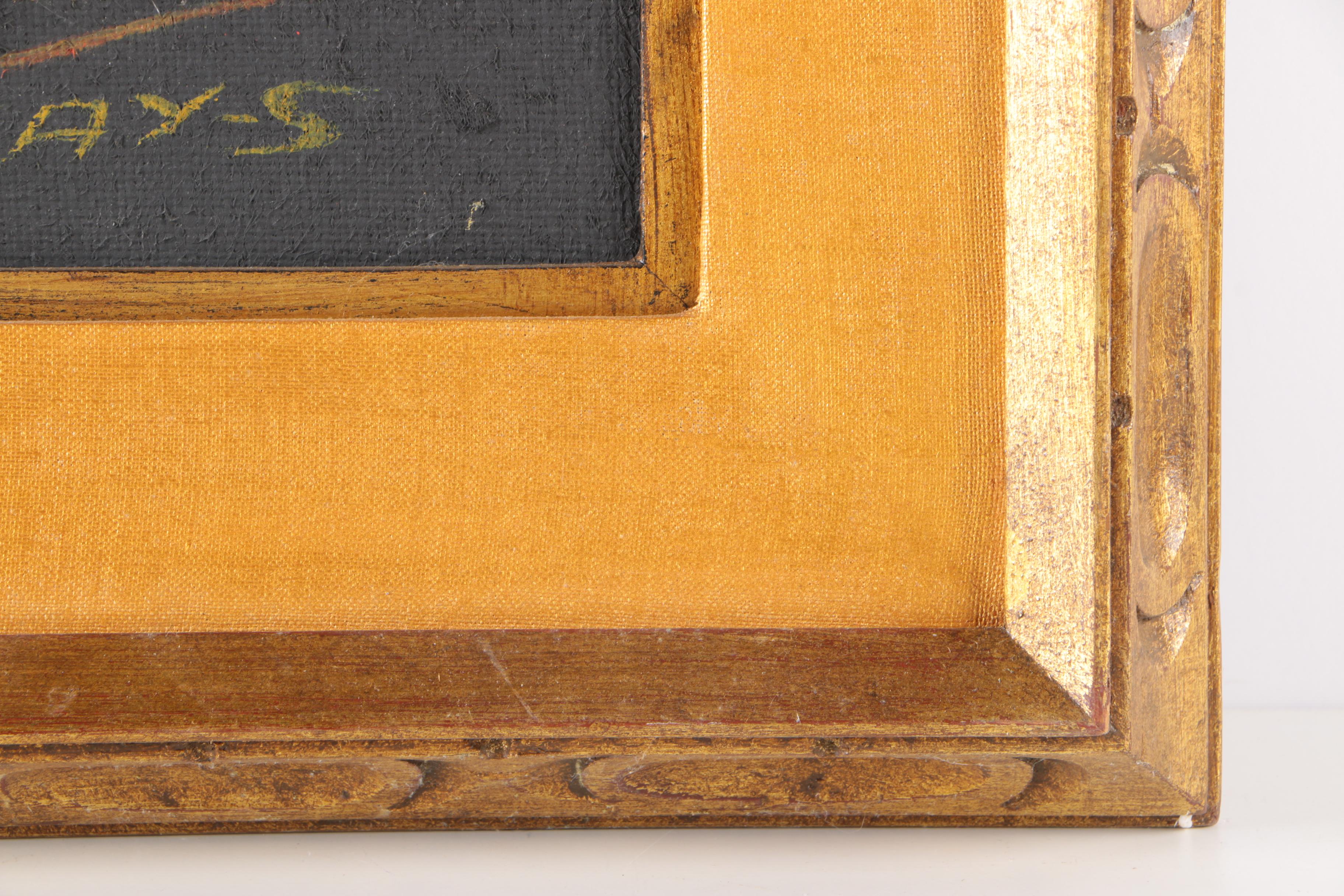 Cay-Skot Oil Paintings on Burlap of Vessel Still Life