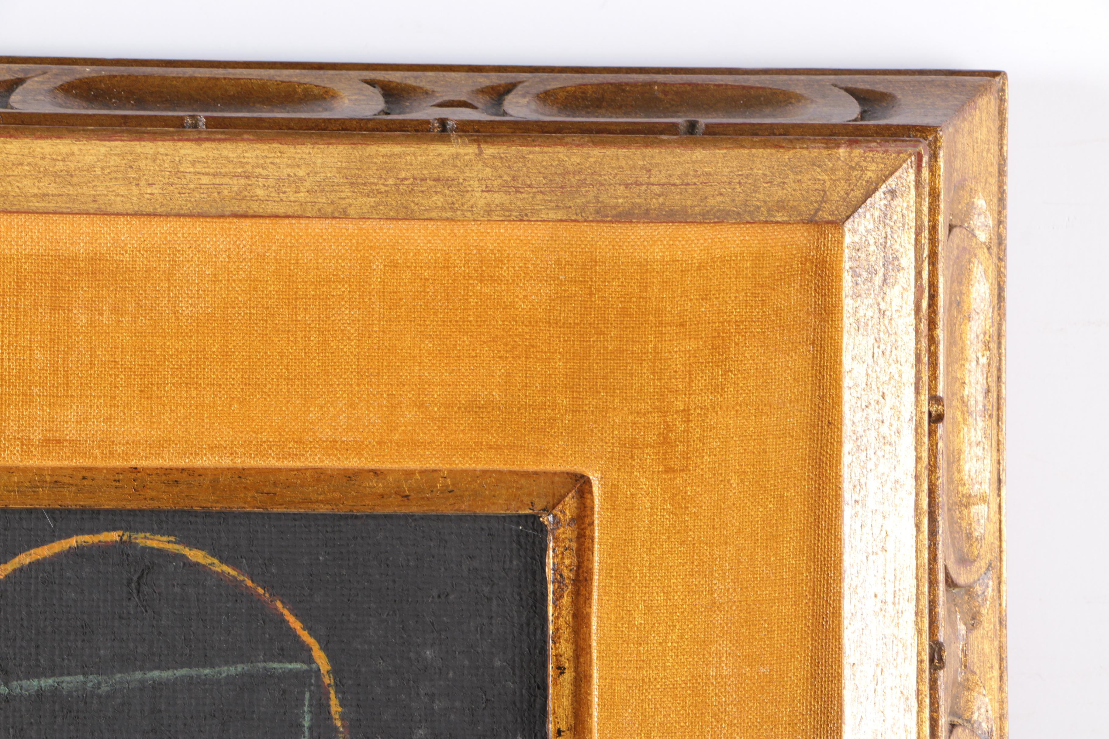 Cay-Skot Oil Paintings on Burlap of Vessel Still Life