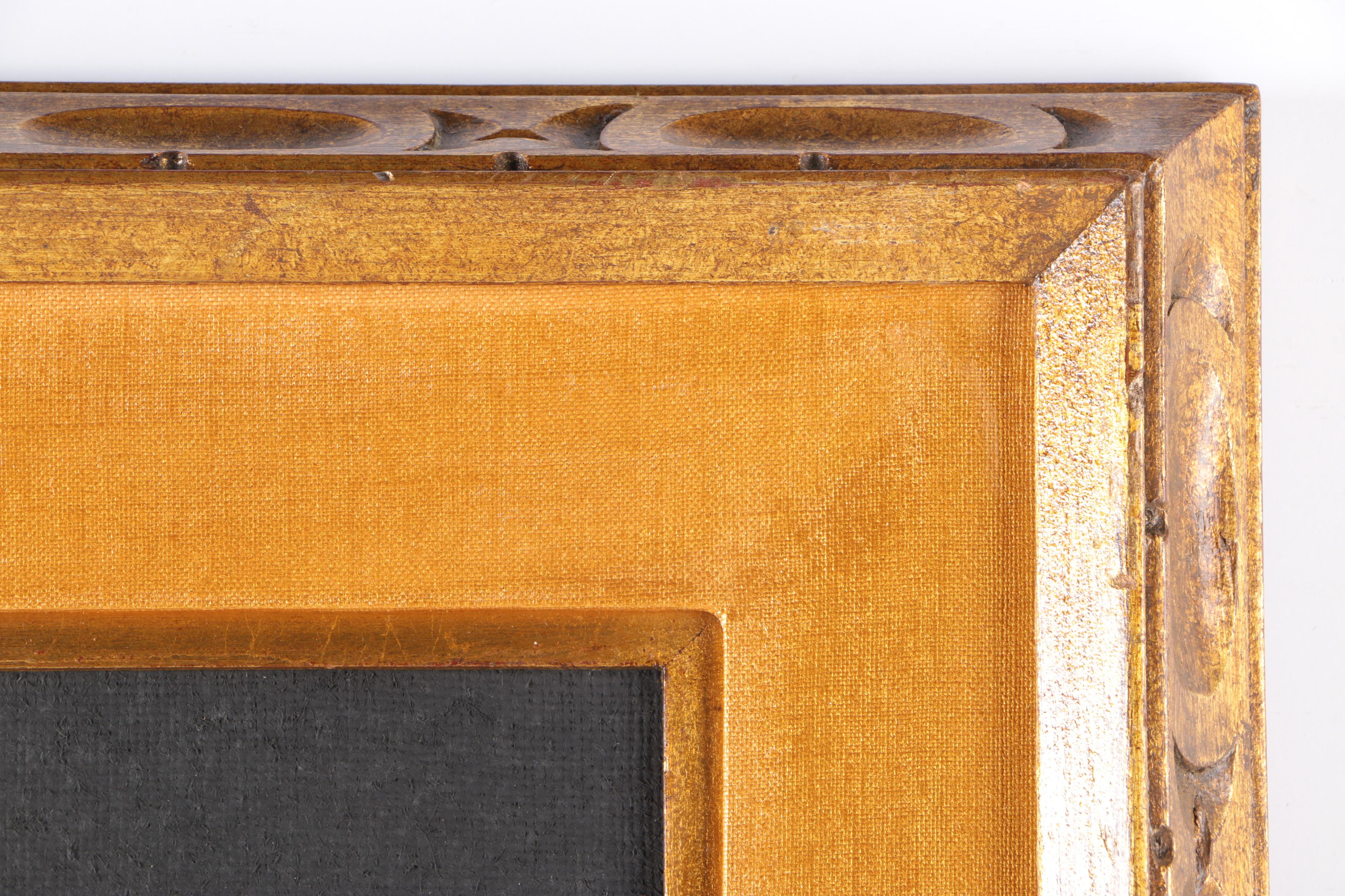 Cay-Skot Oil Paintings on Burlap of Vessel Still Life