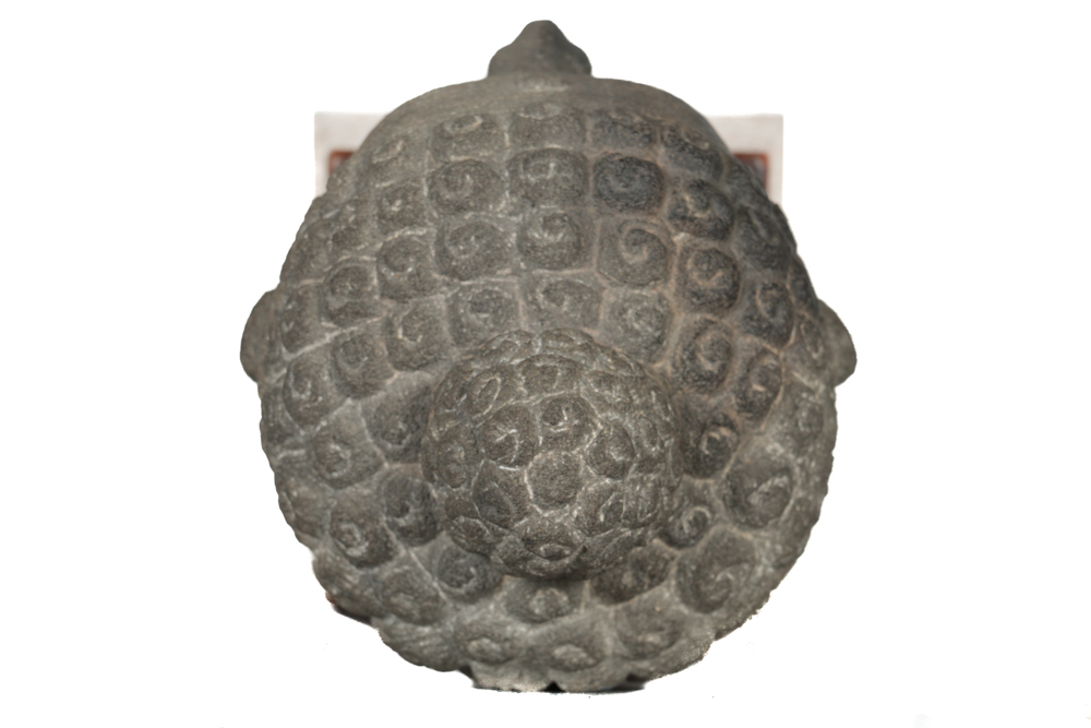 Javanese Borobudur Style Carved Volcanic Stone Buddha Head