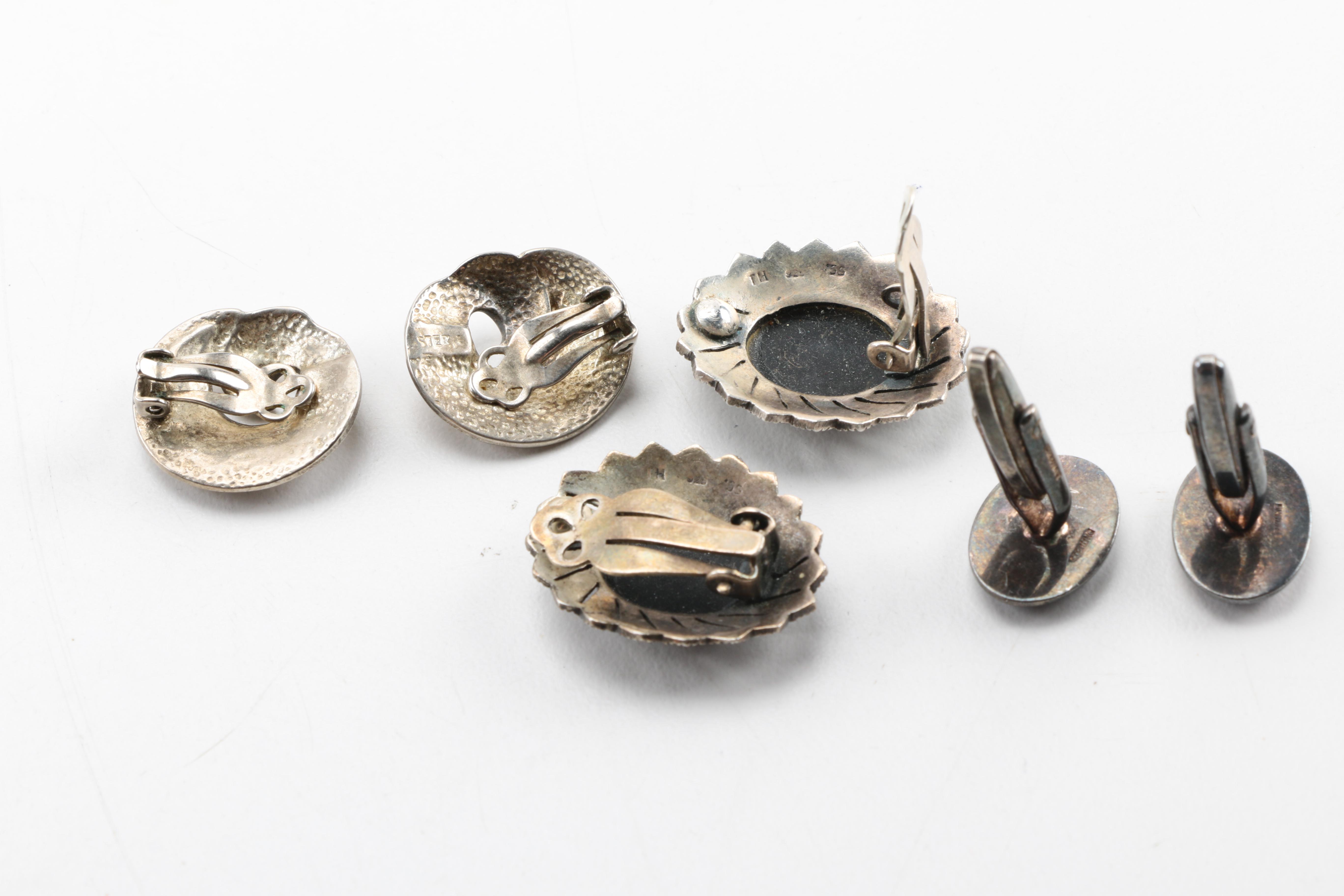 Sterling Silver Jewelry Including a Coral Necklace