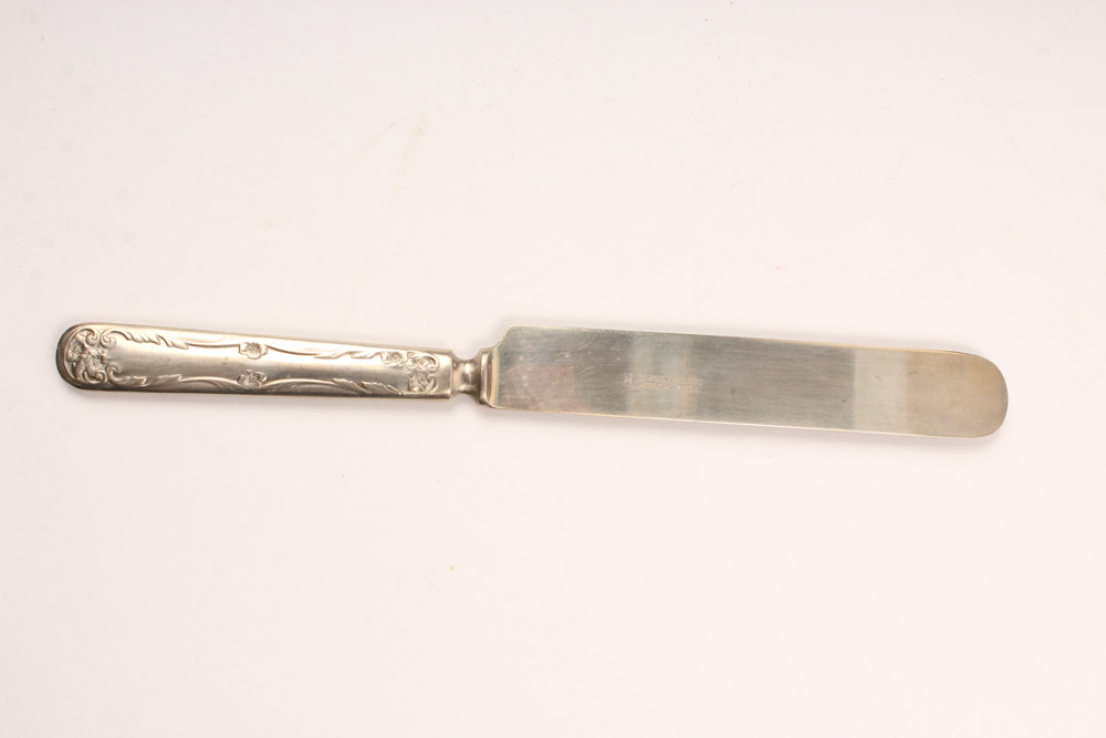 WM A Rogers Nickel Silver Flatware Set