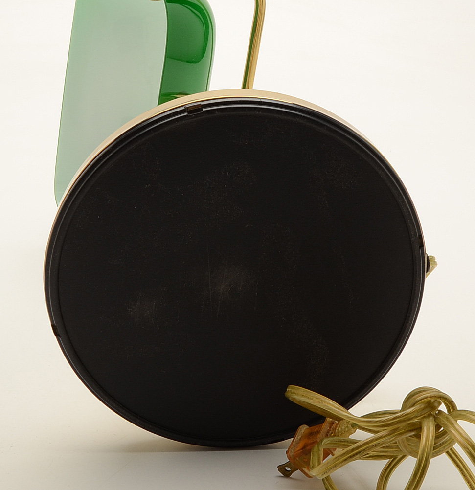 Pair of Banker's Lamps