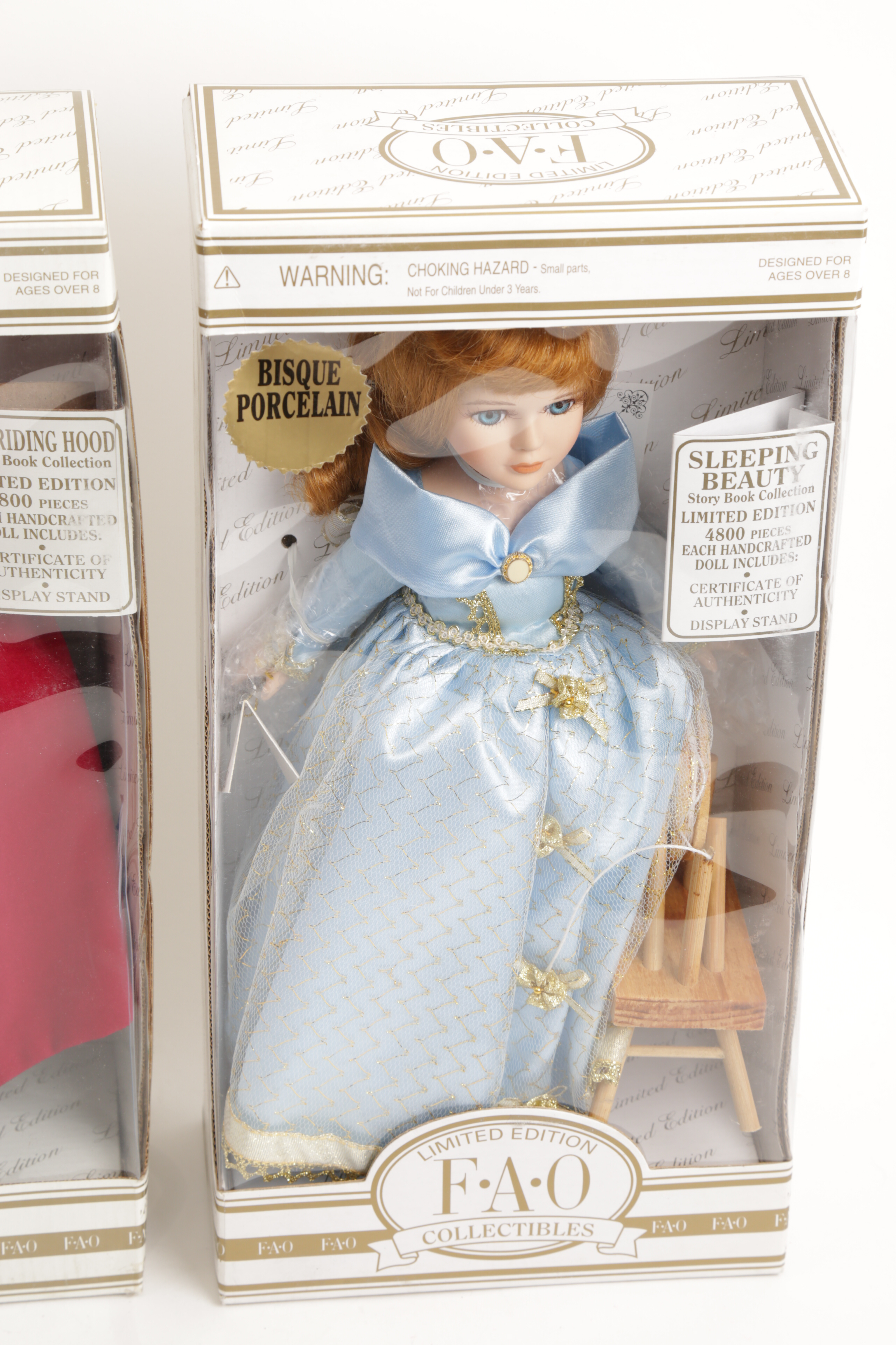 Snow White, Red Riding Hood, and Sleeping Beauty Limited Edition Dolls by FAO Schwartz