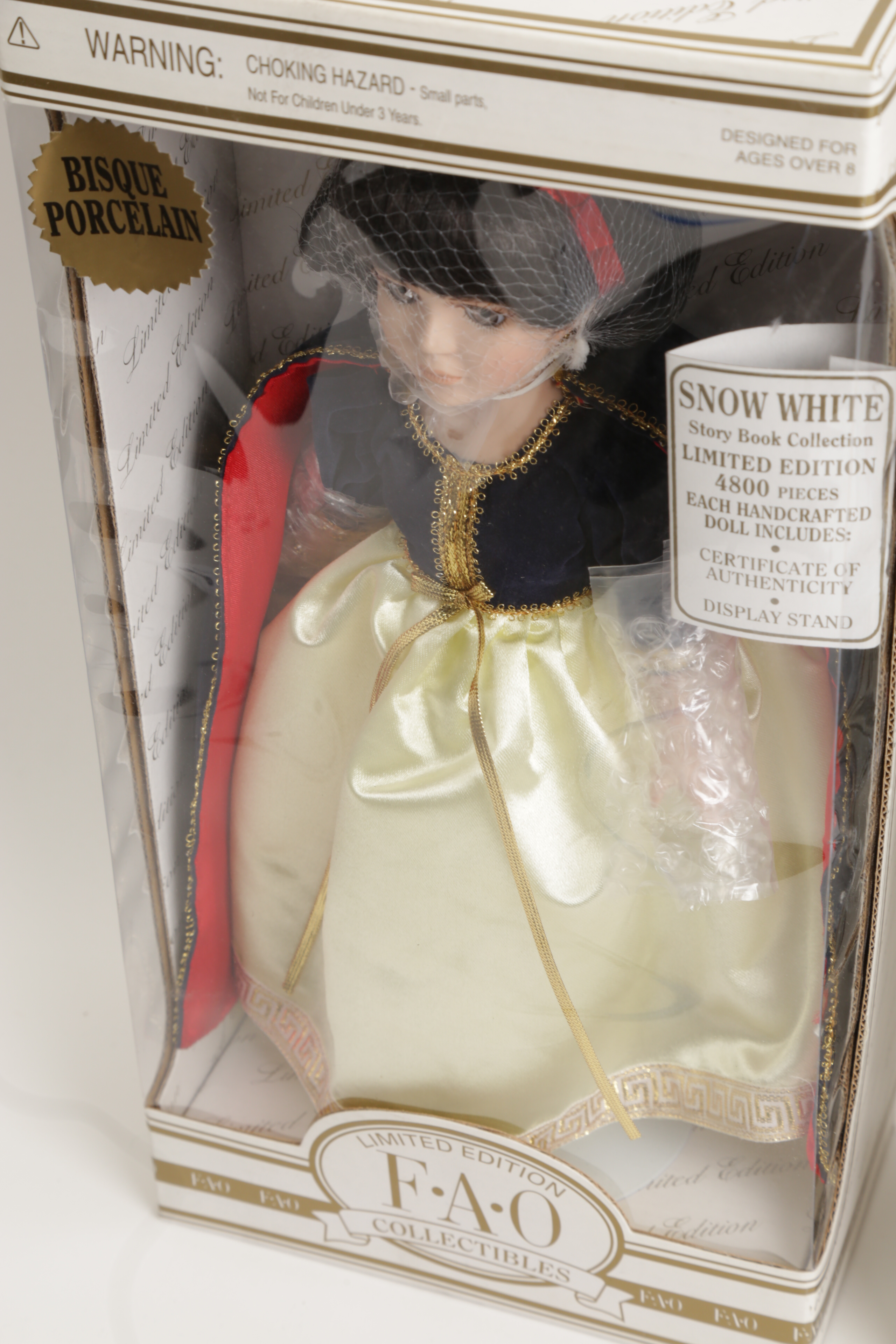 Snow White, Red Riding Hood, and Sleeping Beauty Limited Edition Dolls by FAO Schwartz