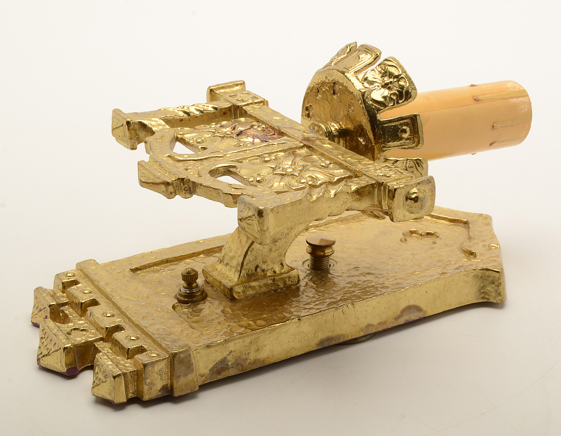 Pair of Cast Metal Wall Sconces