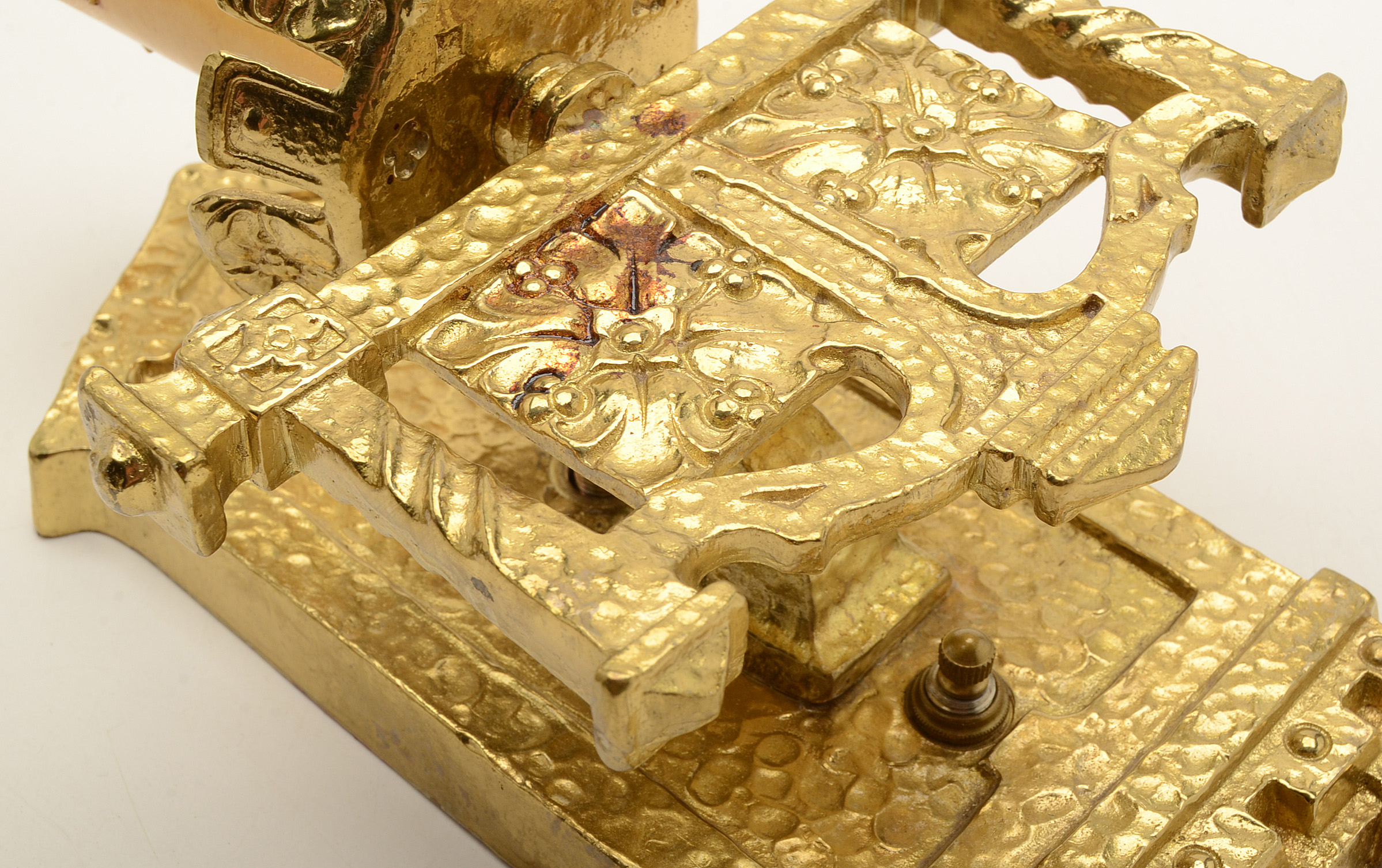 Pair of Cast Metal Wall Sconces