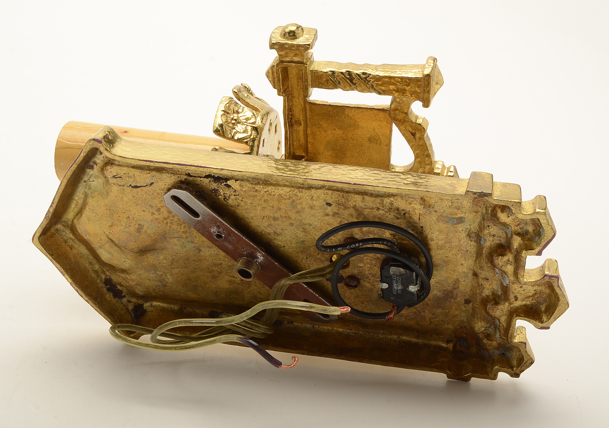 Pair of Cast Metal Wall Sconces