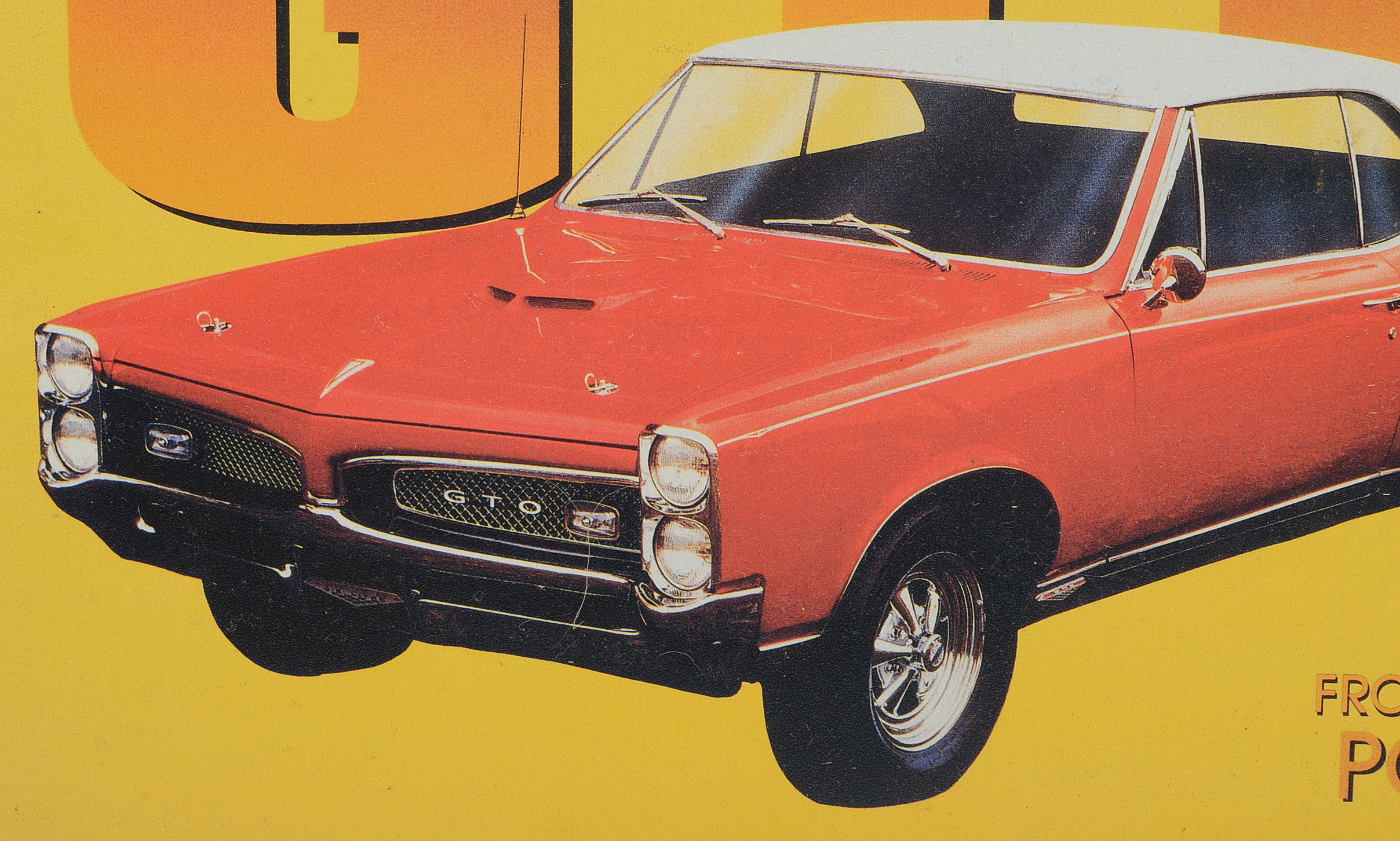 1967 Pontiac GTO Reproduction Tin Advertising Sign