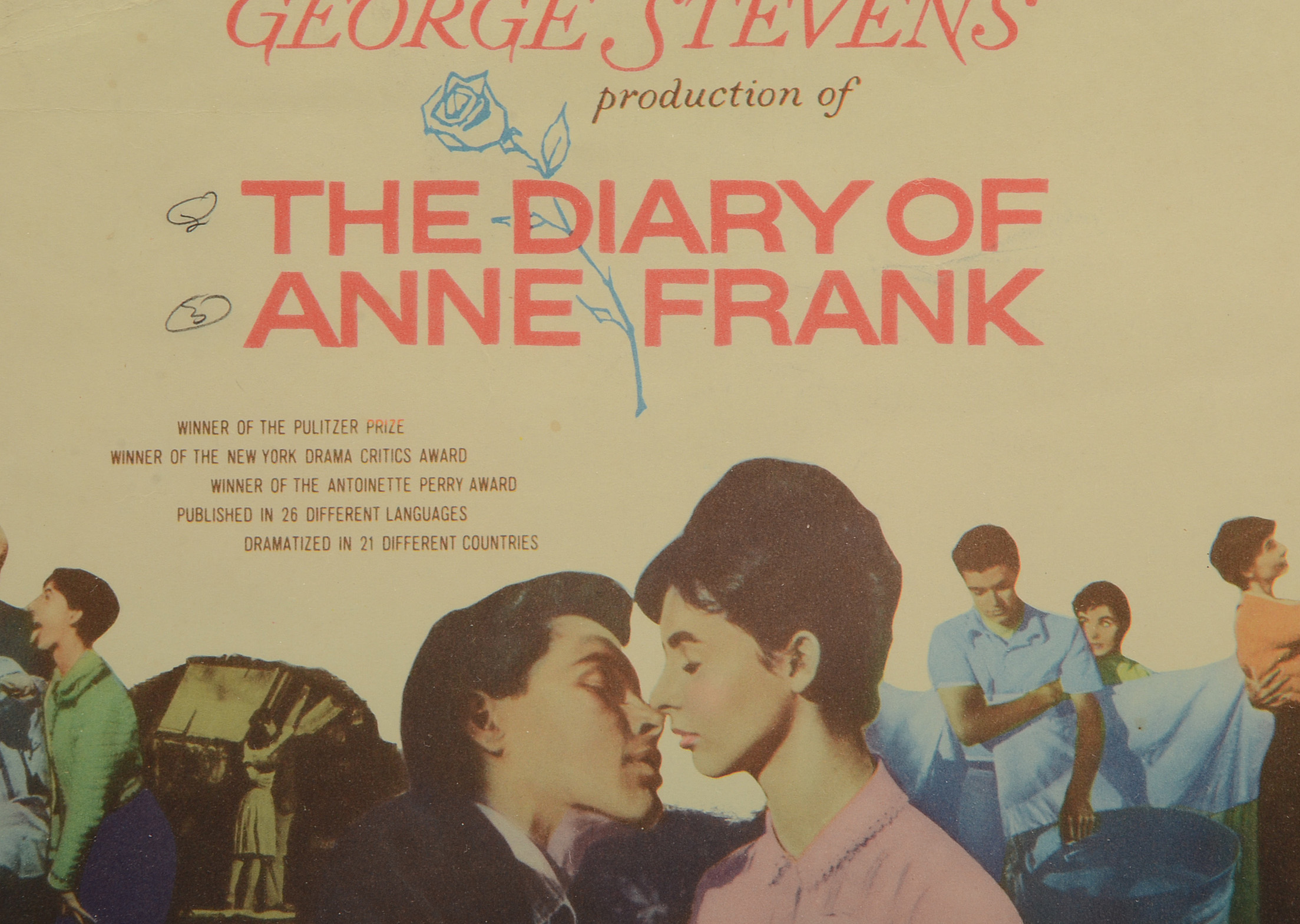 Framed Theater Lobby Card Diary of Anne Frank and More