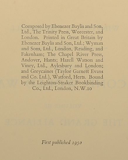 First Edition Winston Churchill "The Second World War"