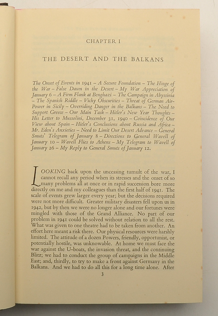 First Edition Winston Churchill "The Second World War"